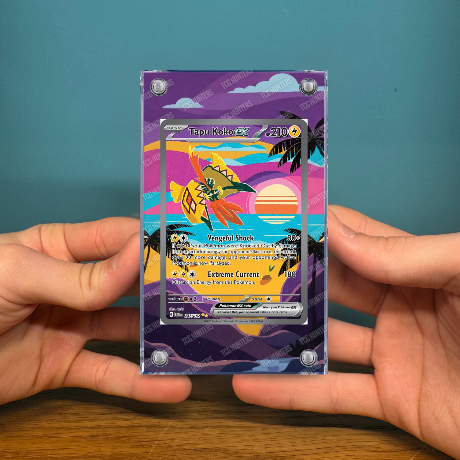 Pokémon Teca Magnetica Acrilico Extended Art - Tapu Koko PAR 247 | Display Case2