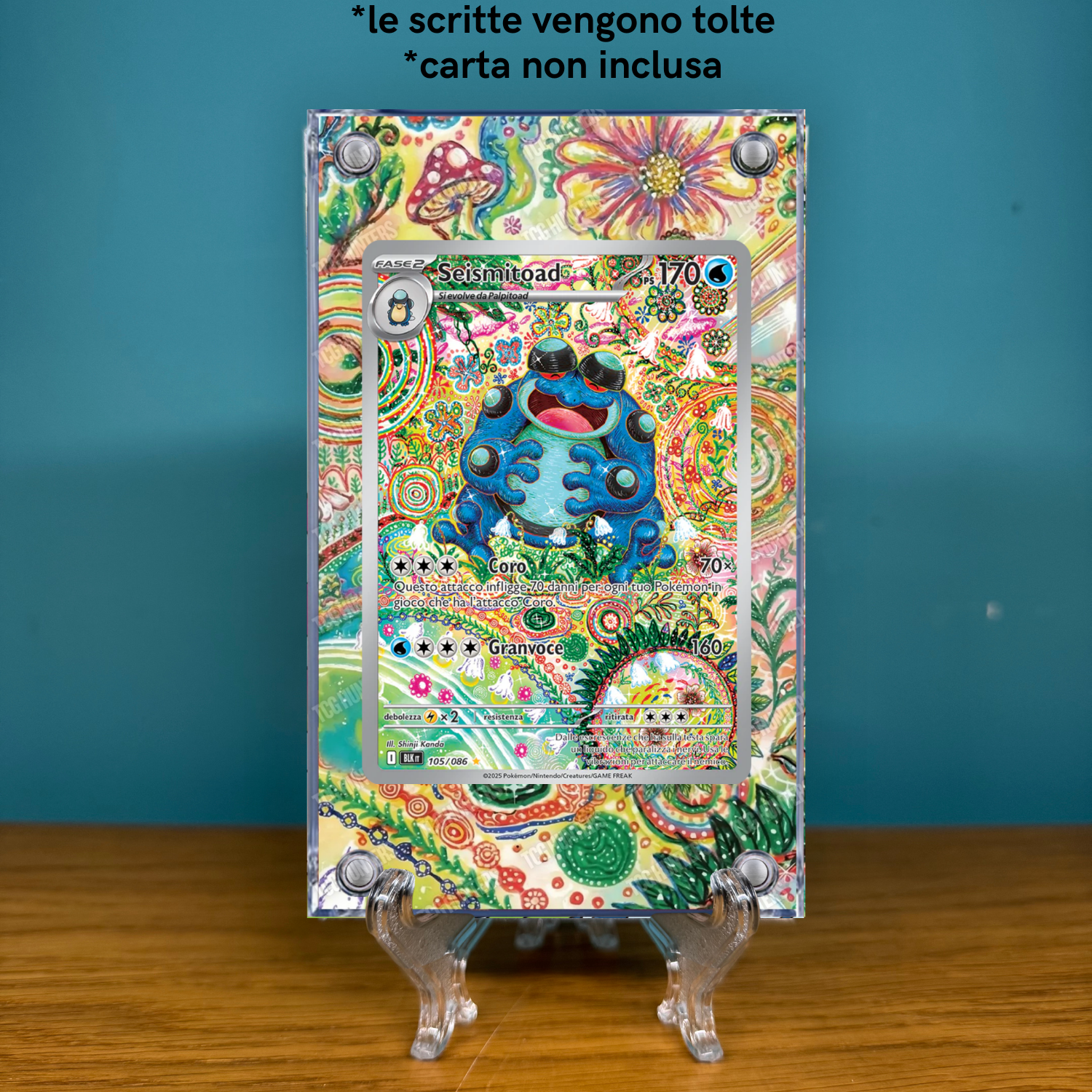 Pokémon Teca Magnetica Acrilico Extended Art - Seismitoad 105 | Display Case1