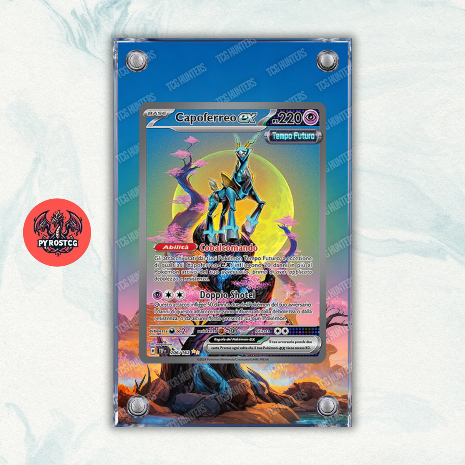 Pokémon Teca Magnetica Acrilico Extended Art - Capoferreo TEF 206 | Display Case0