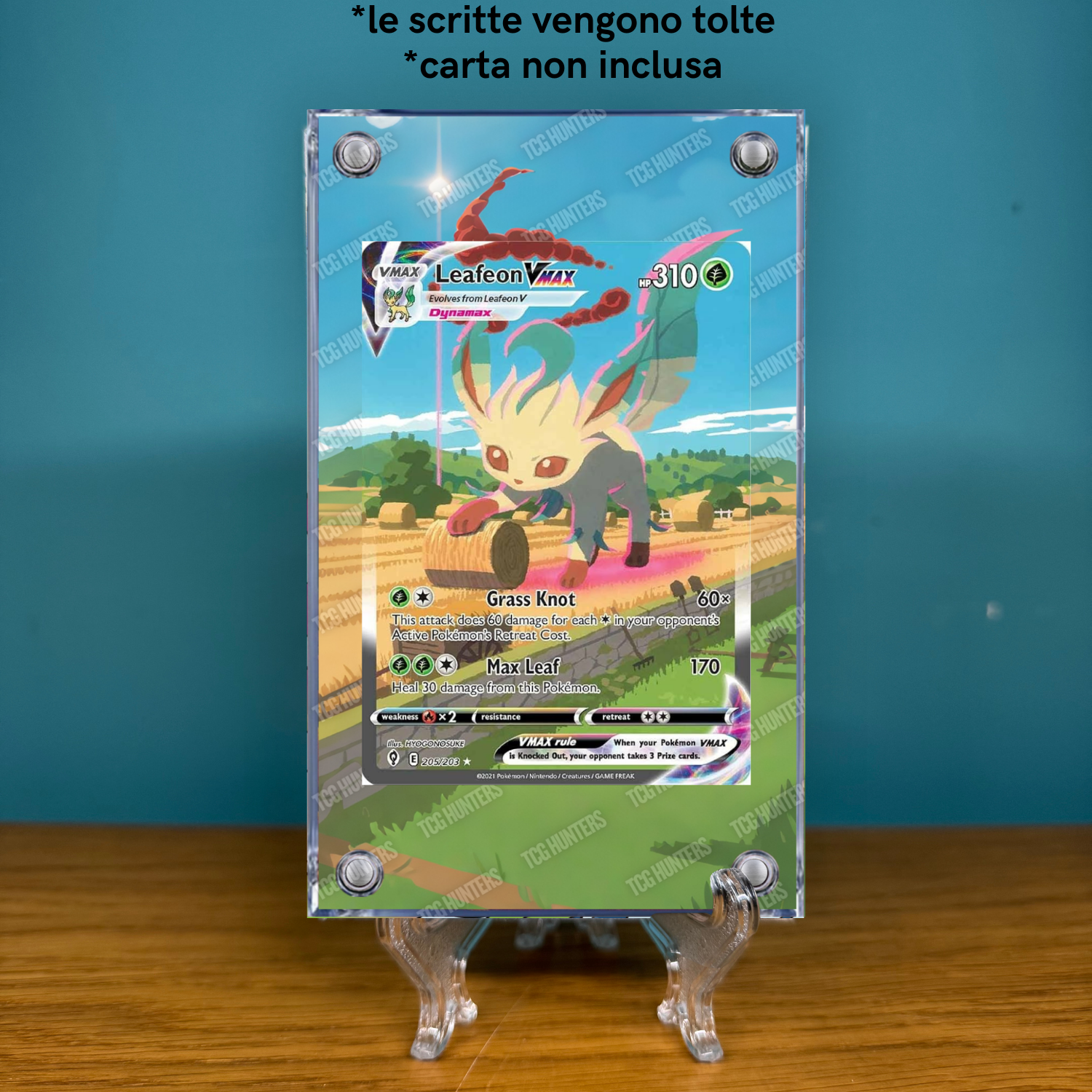 Pokémon Teca Magnetica Acrilico Extended Art - Leafeon EVS 205 | Display Case1