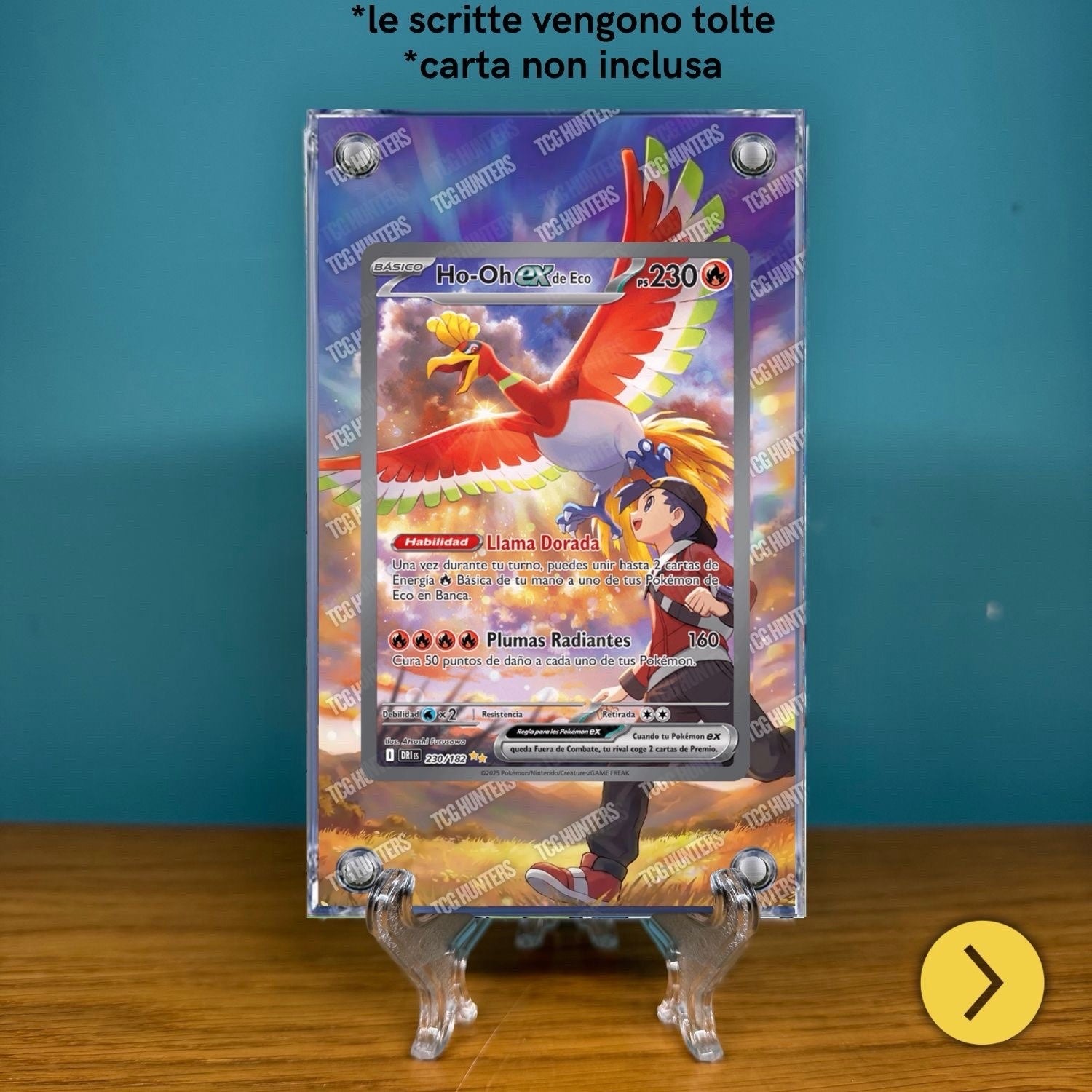 Pokémon Teca Magnetica Acrilico Extended Art - Ho-Oh DRI 230 | Display Case1