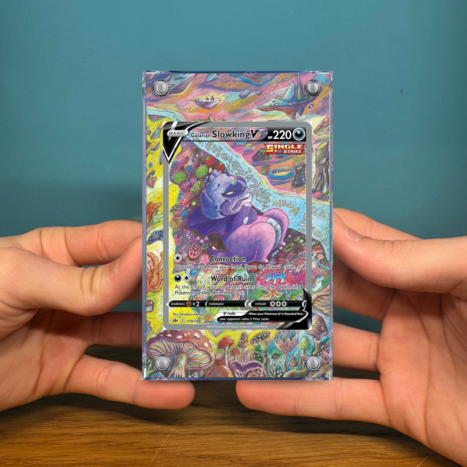 Pokémon Teca Magnetica Acrilico Extended Art - Slowking CRE 179 | Display Case2