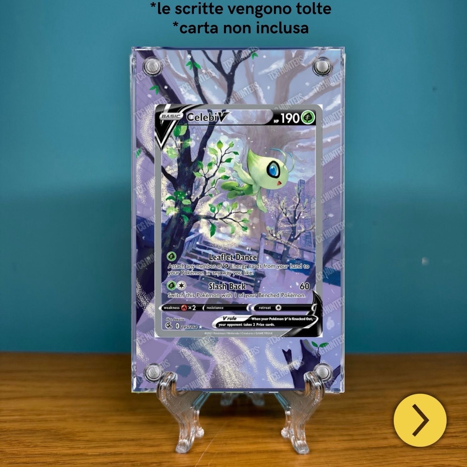 Pokémon Teca Magnetica Acrilico Extended Art - Celebi FST 245 | Display Case1