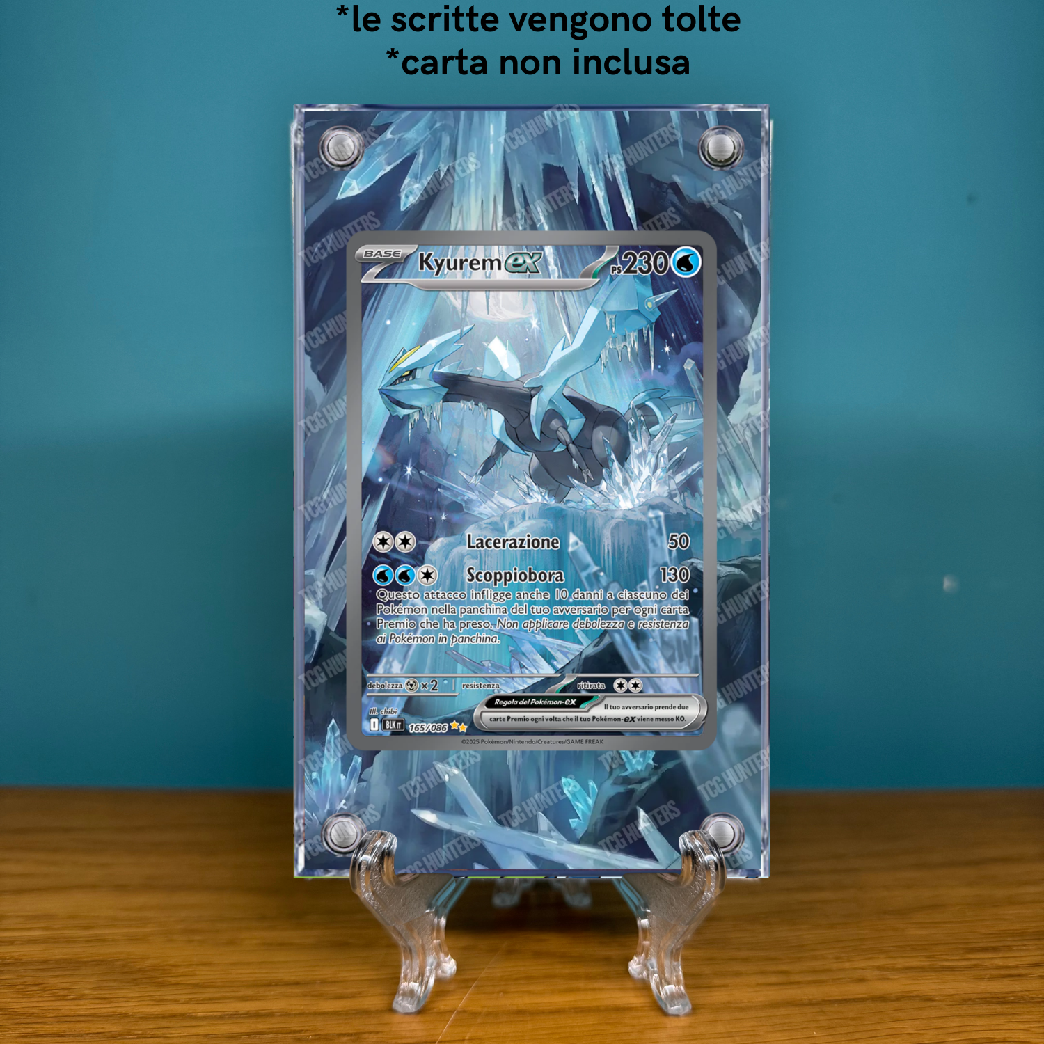Pokémon Teca Magnetica Acrilico Extended Art - Kyurem ex BLK 165 | Display Case1