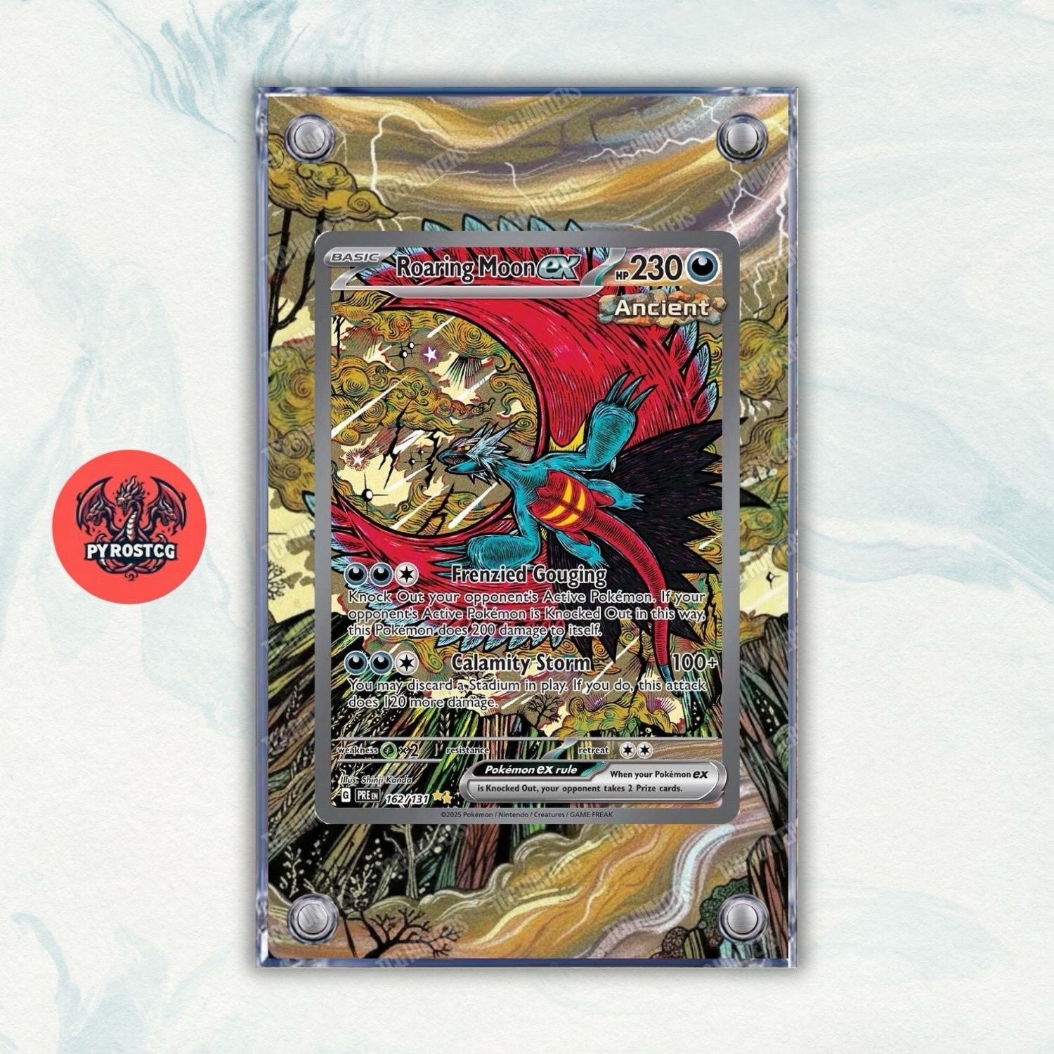 Pokémon Teca Magnetica Acrilico Extended Art - Lunaruggente 162 | Display Case0