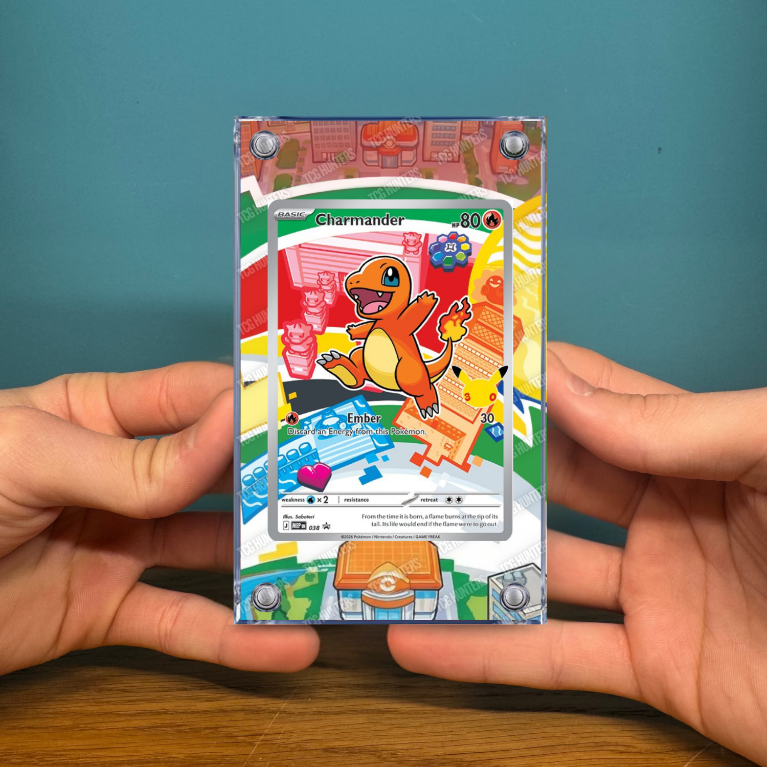 Pokémon Teca Magnetica Extended Art - Charmander (MEP 038) | Display Case2