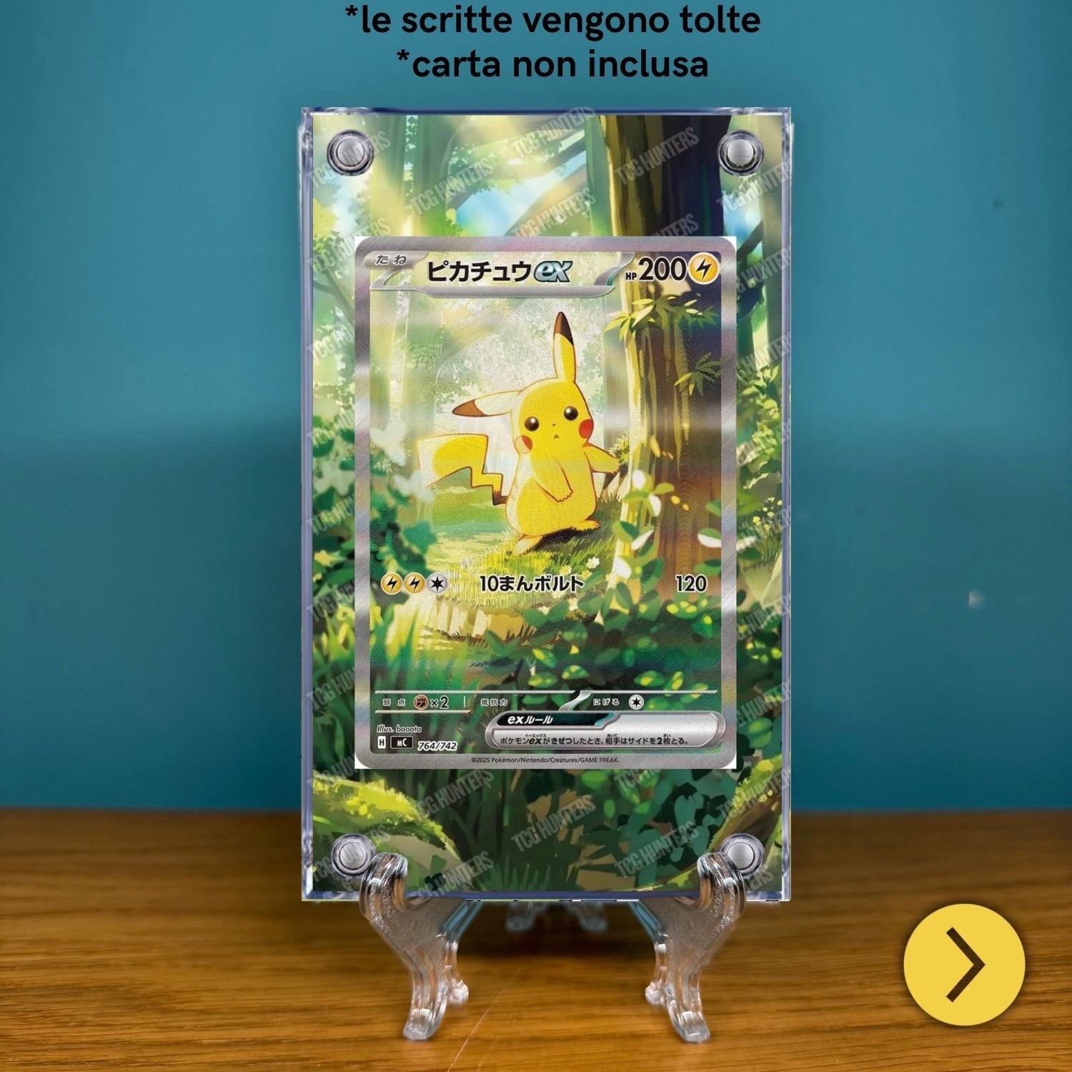 Pokémon Teca Magnetica Acrilico Extended Art - Pikachu 764/742 | Display Case1