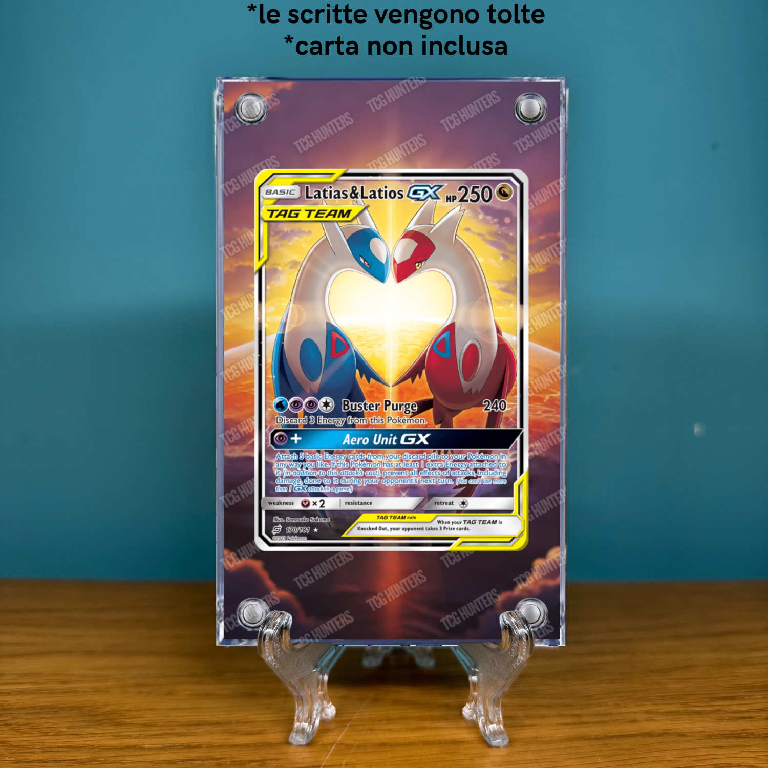 Pokémon Teca Magnetica Extended Art - Latias & Latios GX TEU 170 | Display Case1