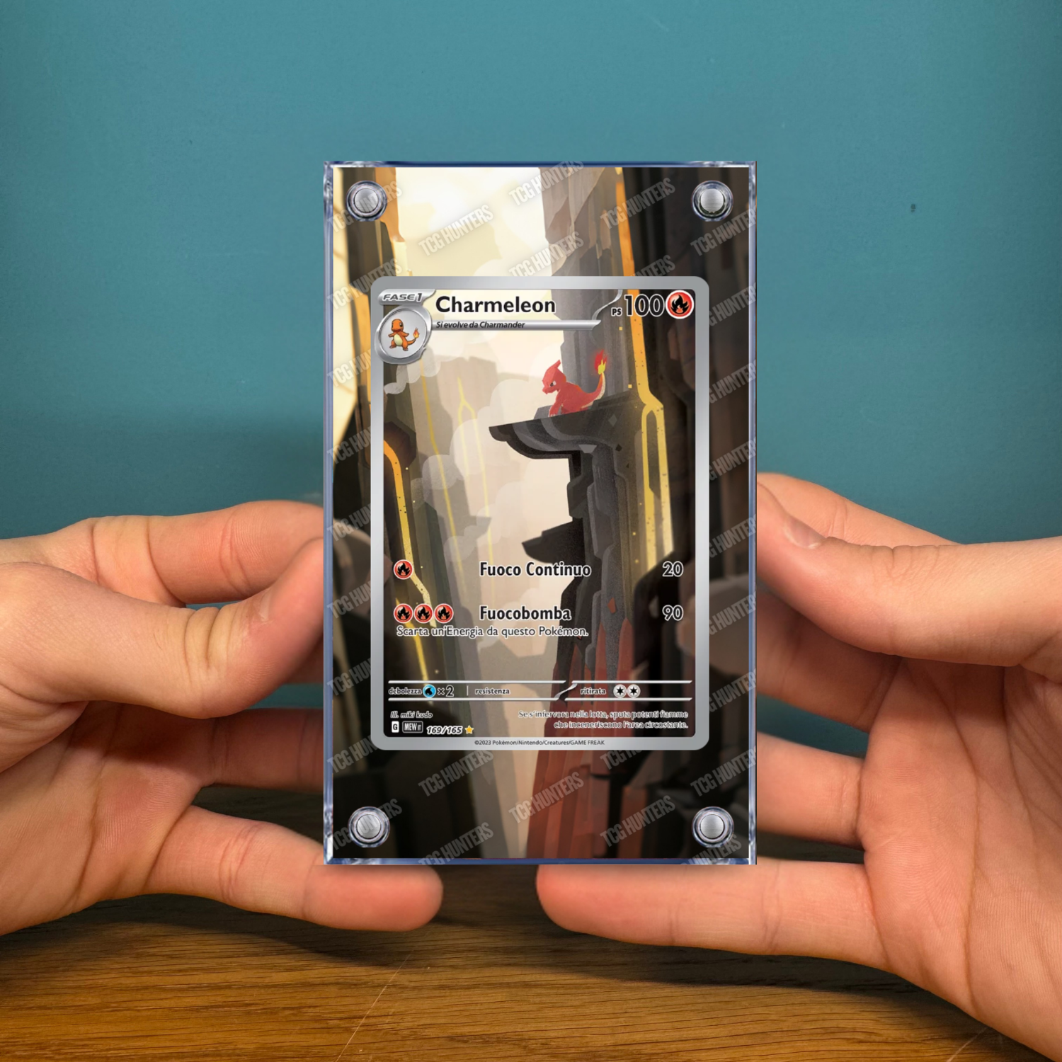 Pokémon Teca Magnetica Acrilico Extended Art - Charmeleon MEW 169 | Display Case2