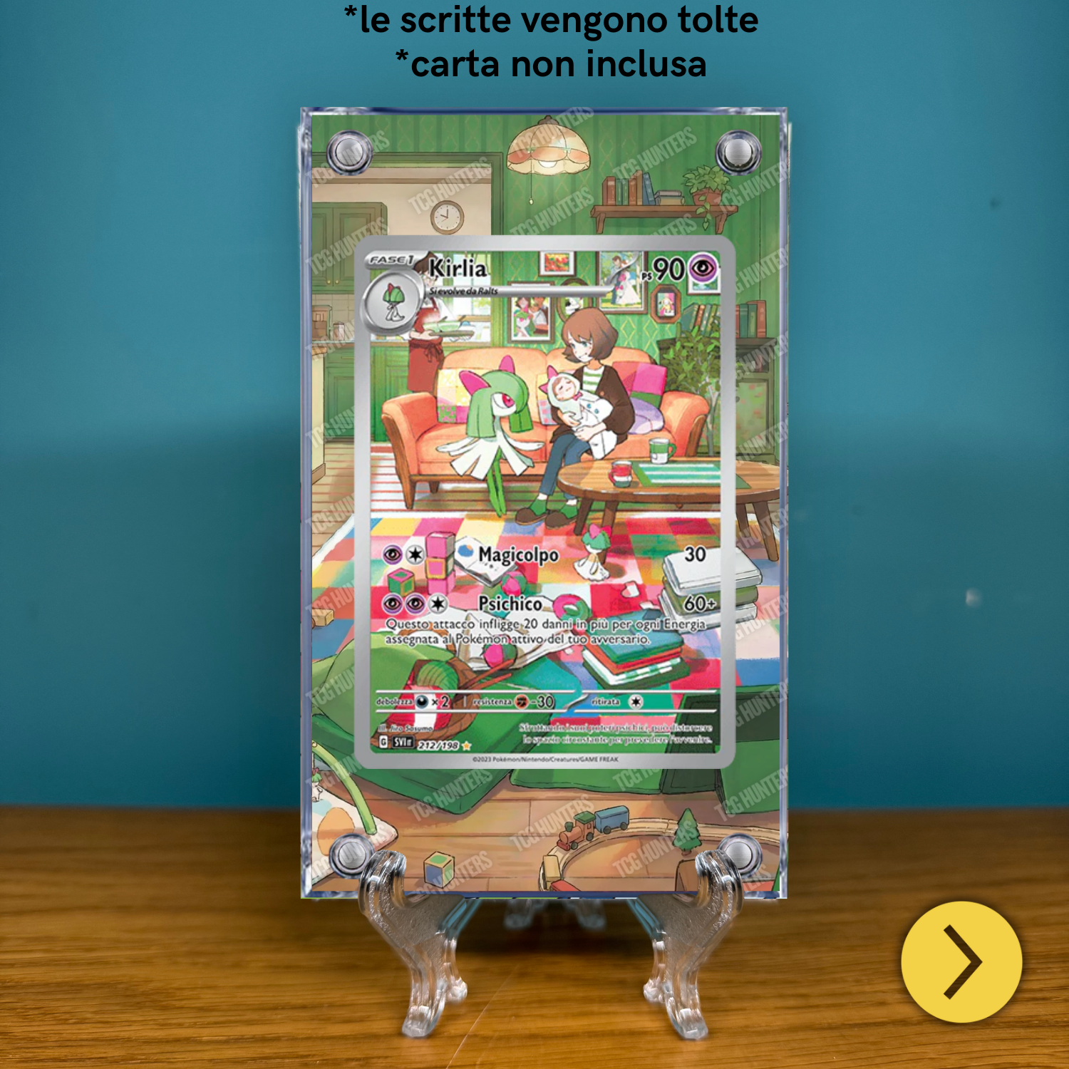 Pokémon Teca Magnetica Acrilico Extended Art - Kirlia SVI 212/198 | Display Case1
