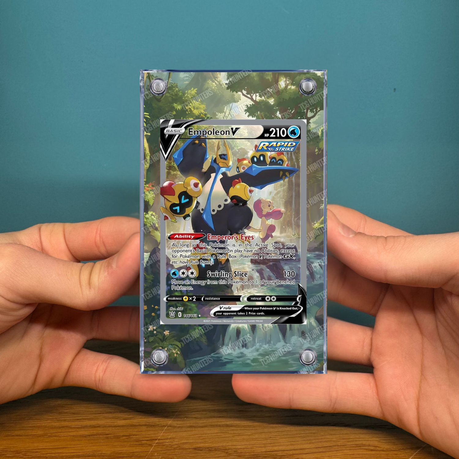 Pokémon Teca Magnetica Acrilico Extended Art - Empoleon V BST 146 | Display Case2