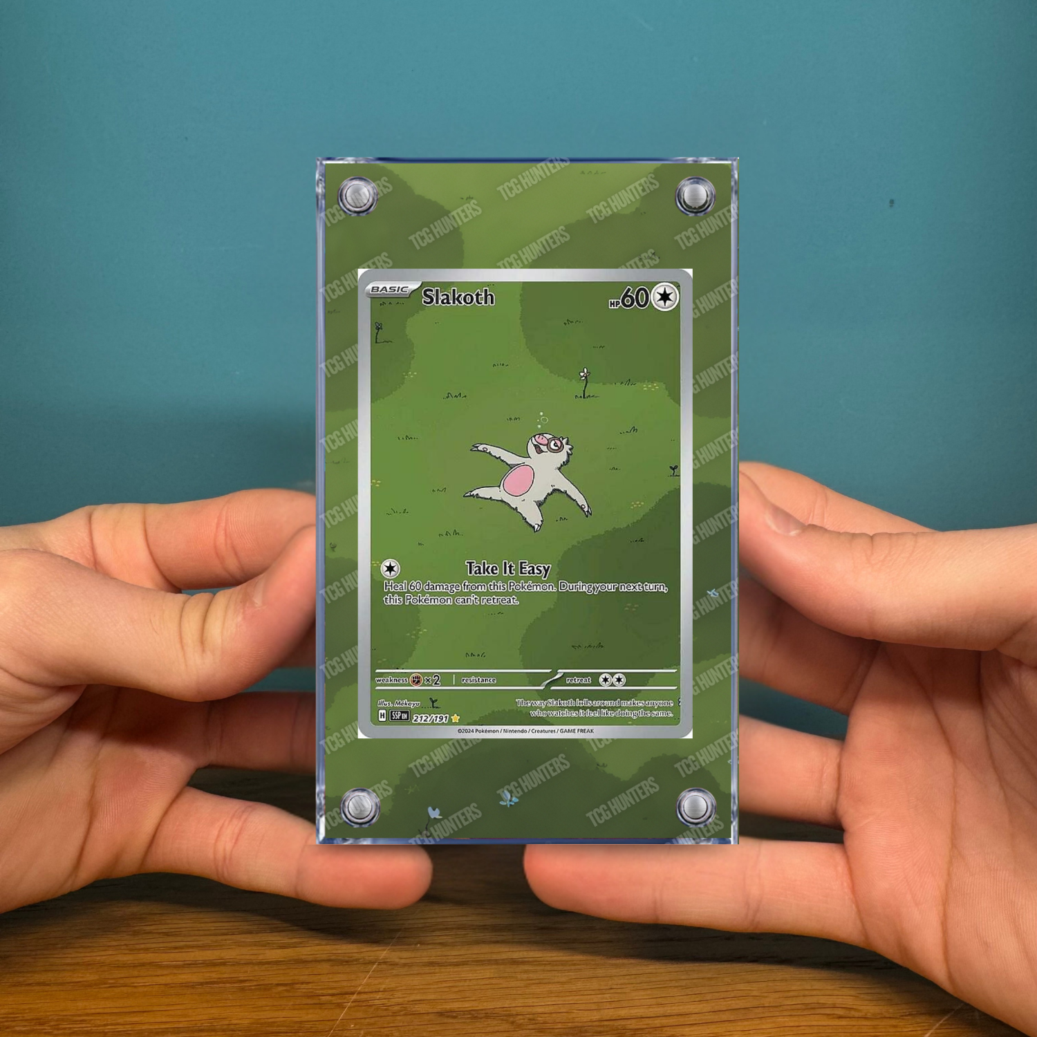 Pokémon Teca Magnetica Acrilico Extended Art - Slakoth SSP 212 | Display Case2