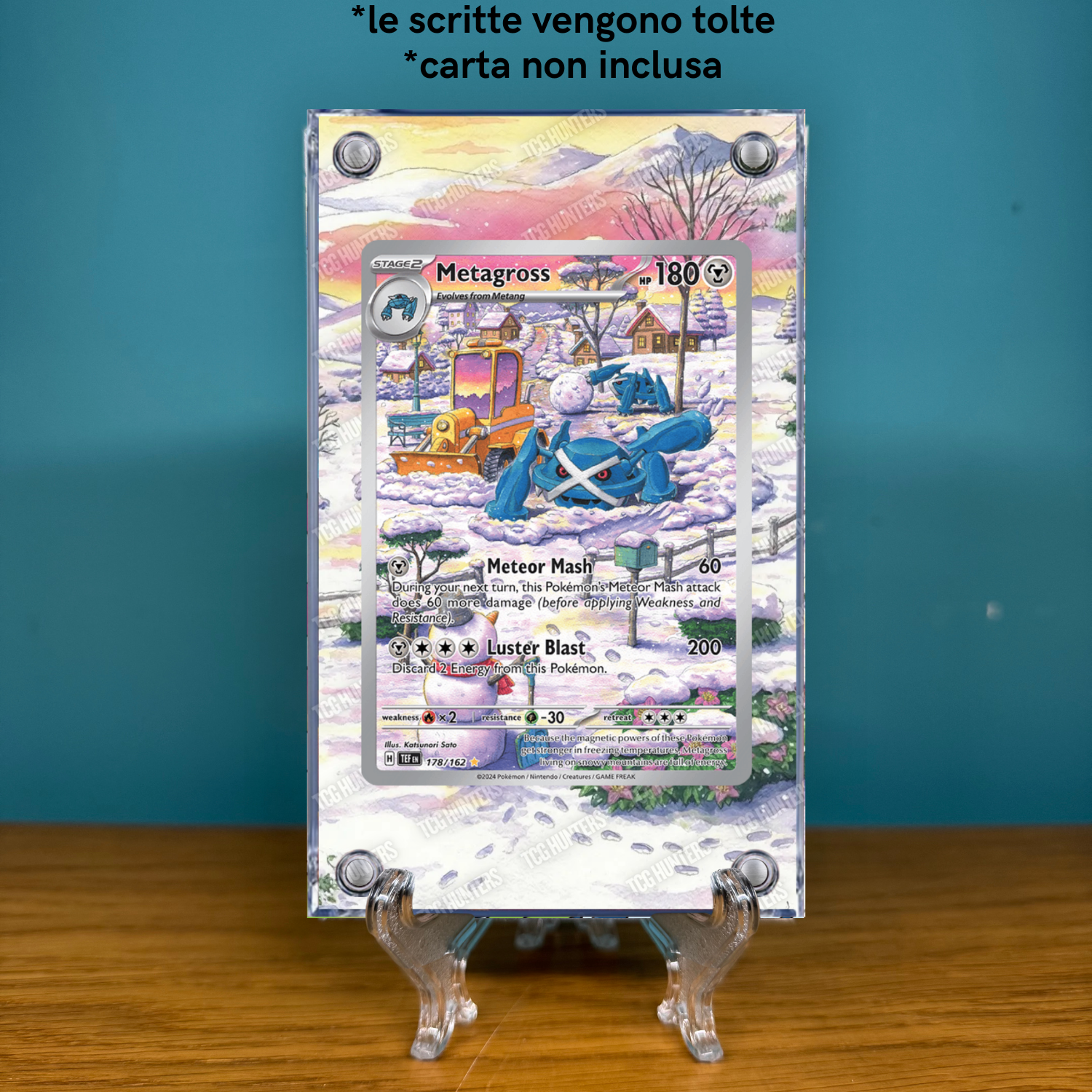 Pokémon Teca Magnetica Acrilico Extended Art - Metagross TEF 178 | Display Case1