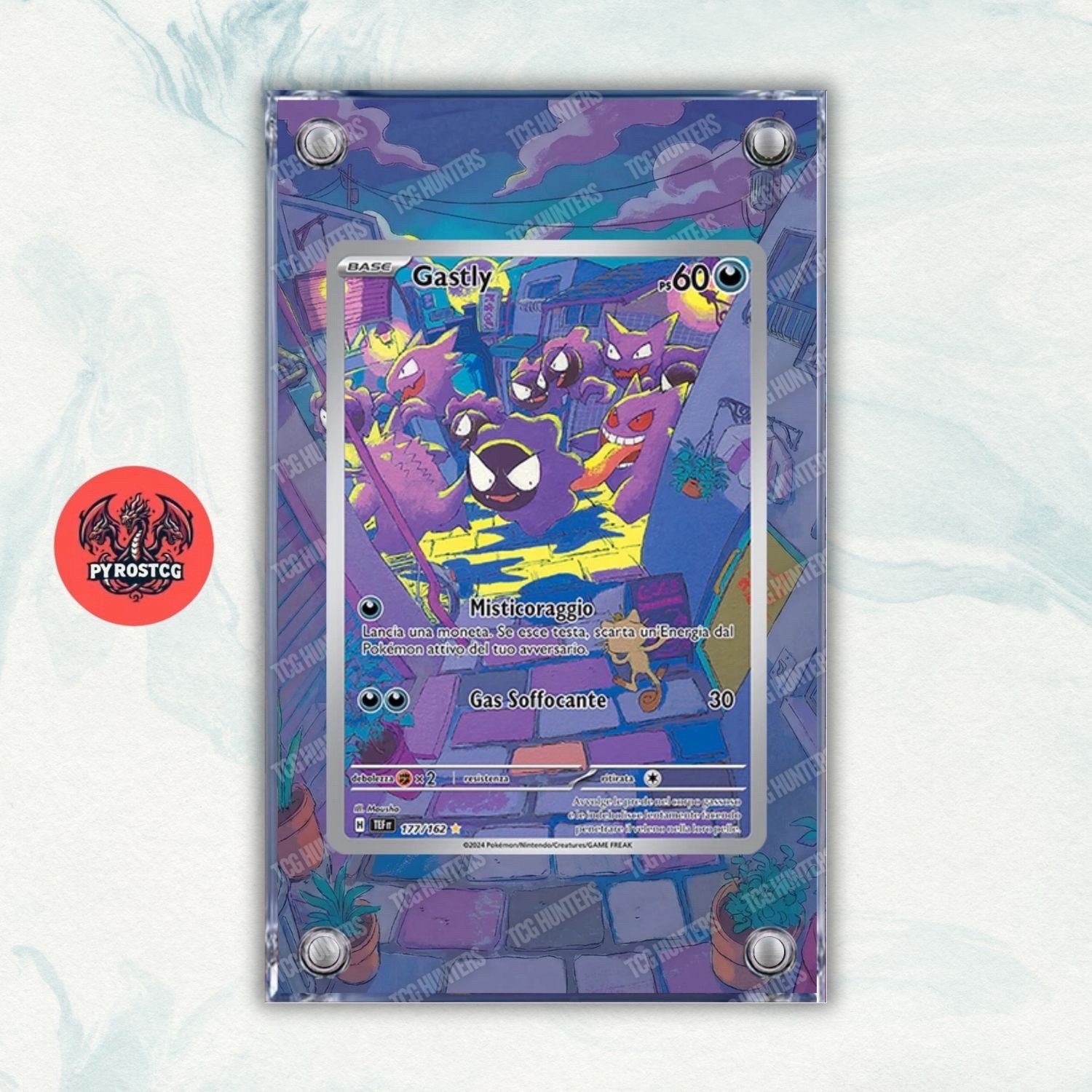 Pokémon Teca Magnetica Acrilico Extended Art - Gastly TEF 177 | Display Case0