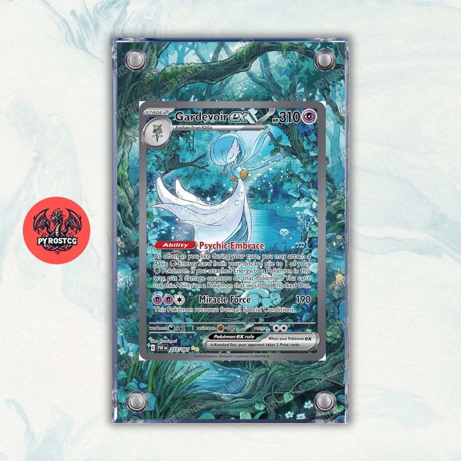 Pokémon Teca Magnetica Acrilico Extended Art - Gardevoir 233 | Display Case0