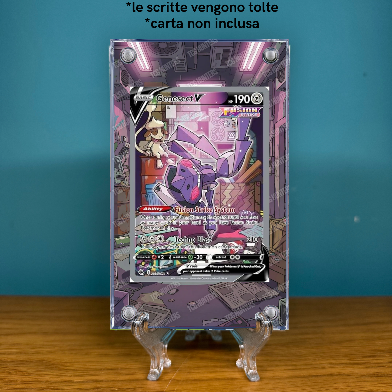Pokémon Teca Magnetica Acrilico Extended Art - Genesect V FST 255 | Display Case1