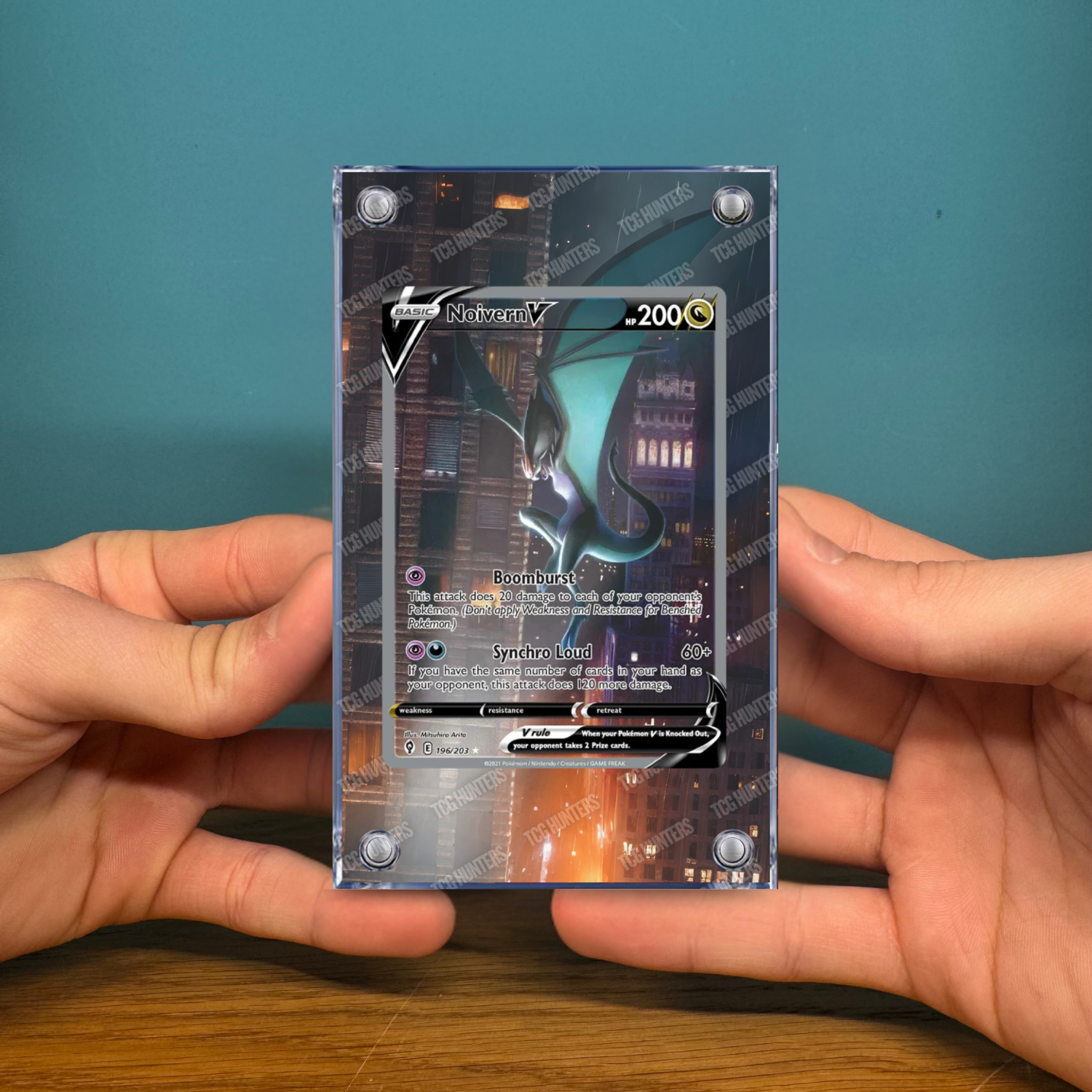 Pokémon Teca Magnetica Acrilico Extended Art - Noivern V EVS 196 | Display Case2