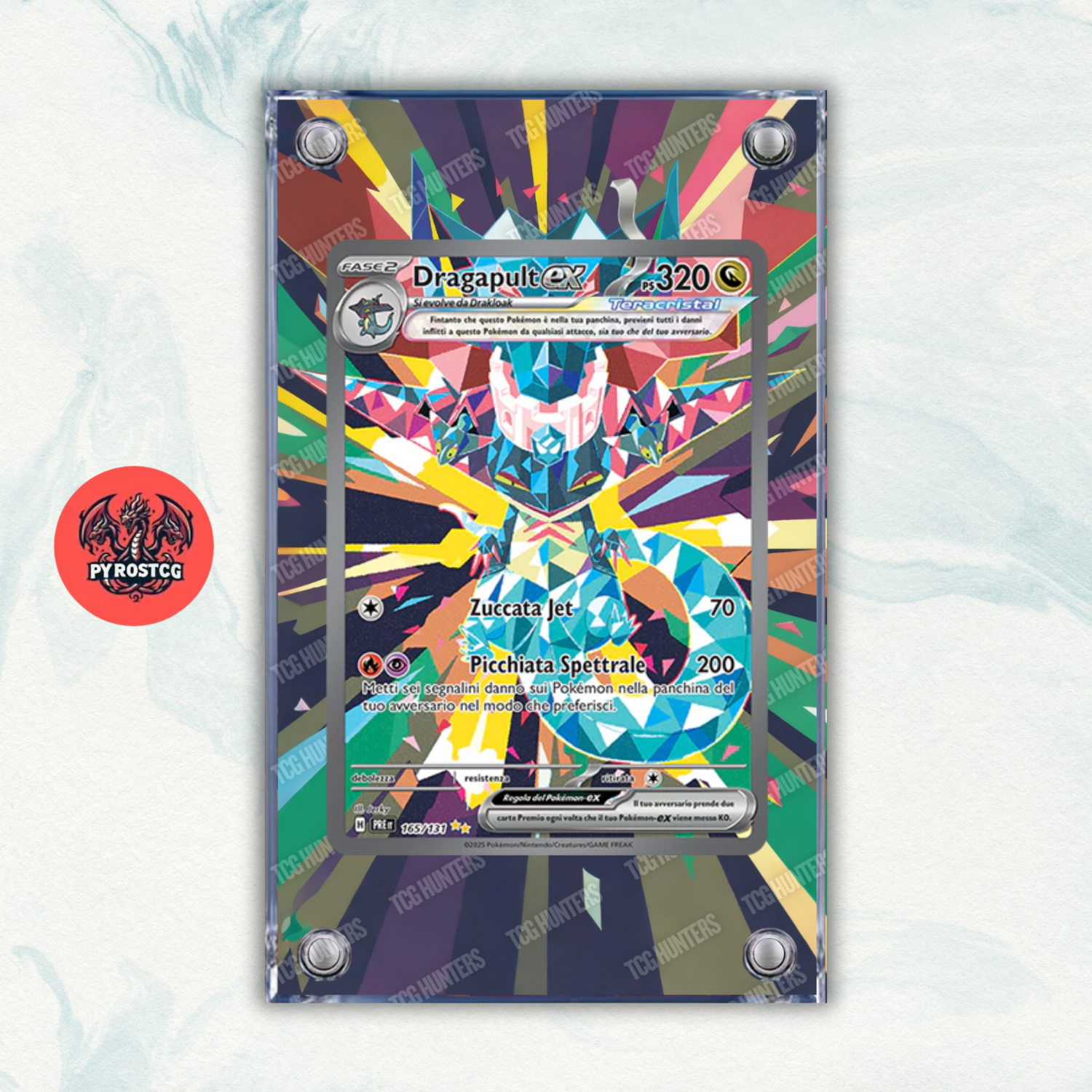 Pokémon Teca Magnetica Acrilico Extended Art - Dragapult PRE 165 | Display Case0