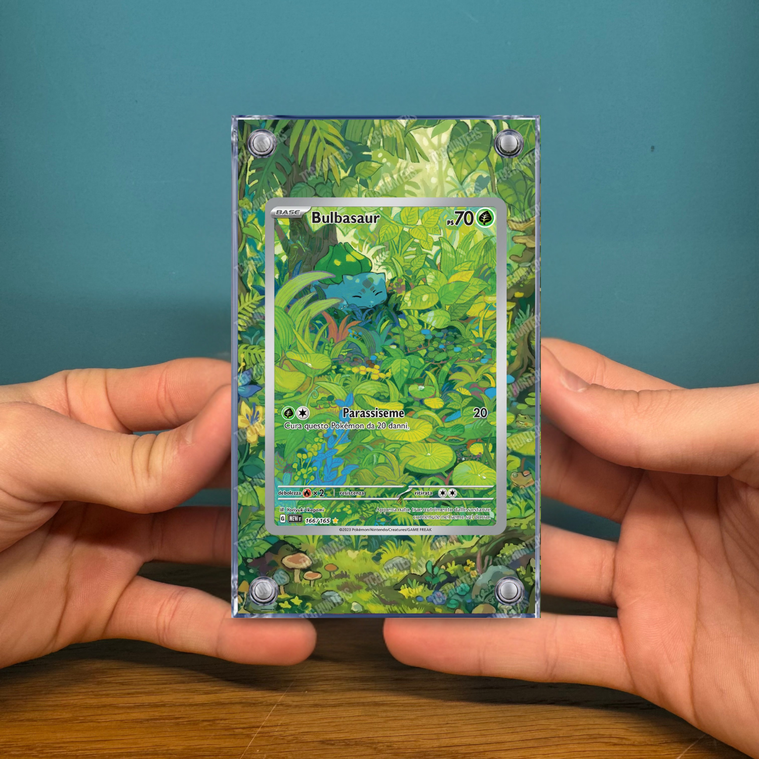 Pokémon Teca Magnetica Acrilico Extended Art - Bulbasaur MEW 166 | Display Case2