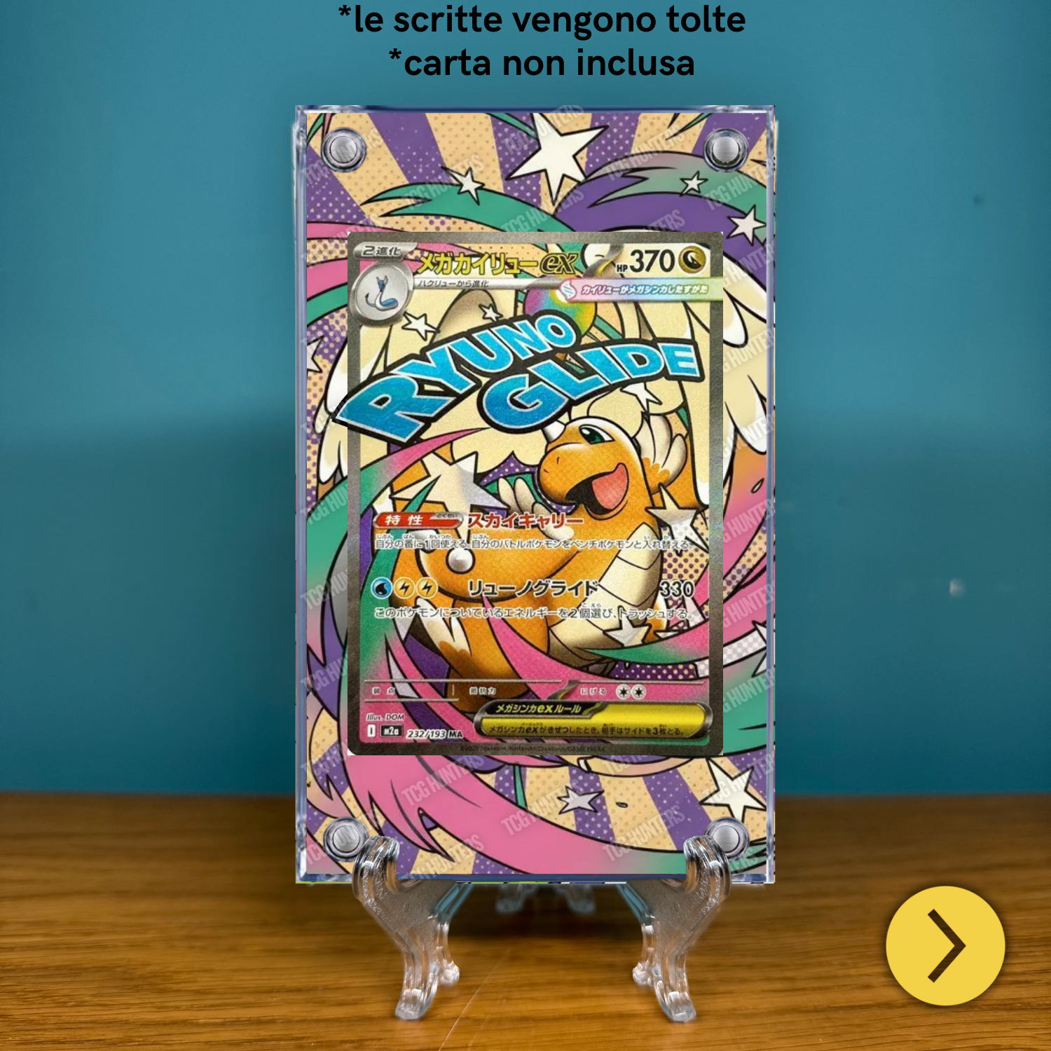 Pokémon Teca Magnetica Acrilico Extended Art - Dragonite m2a 232 | Display Case1