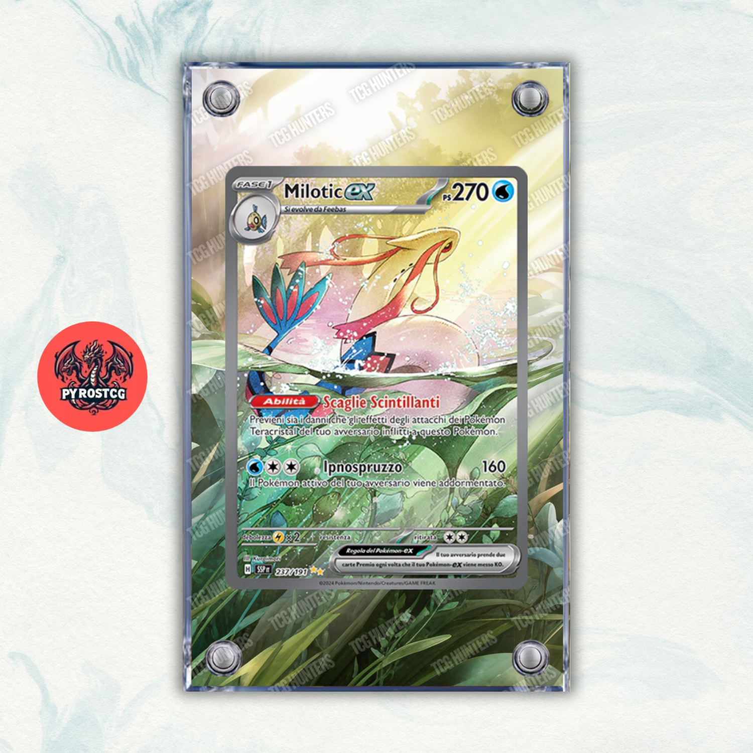 Pokémon Teca Magnetica Acrilico Extended Art - MIlotic SSP 237 | Display Case0