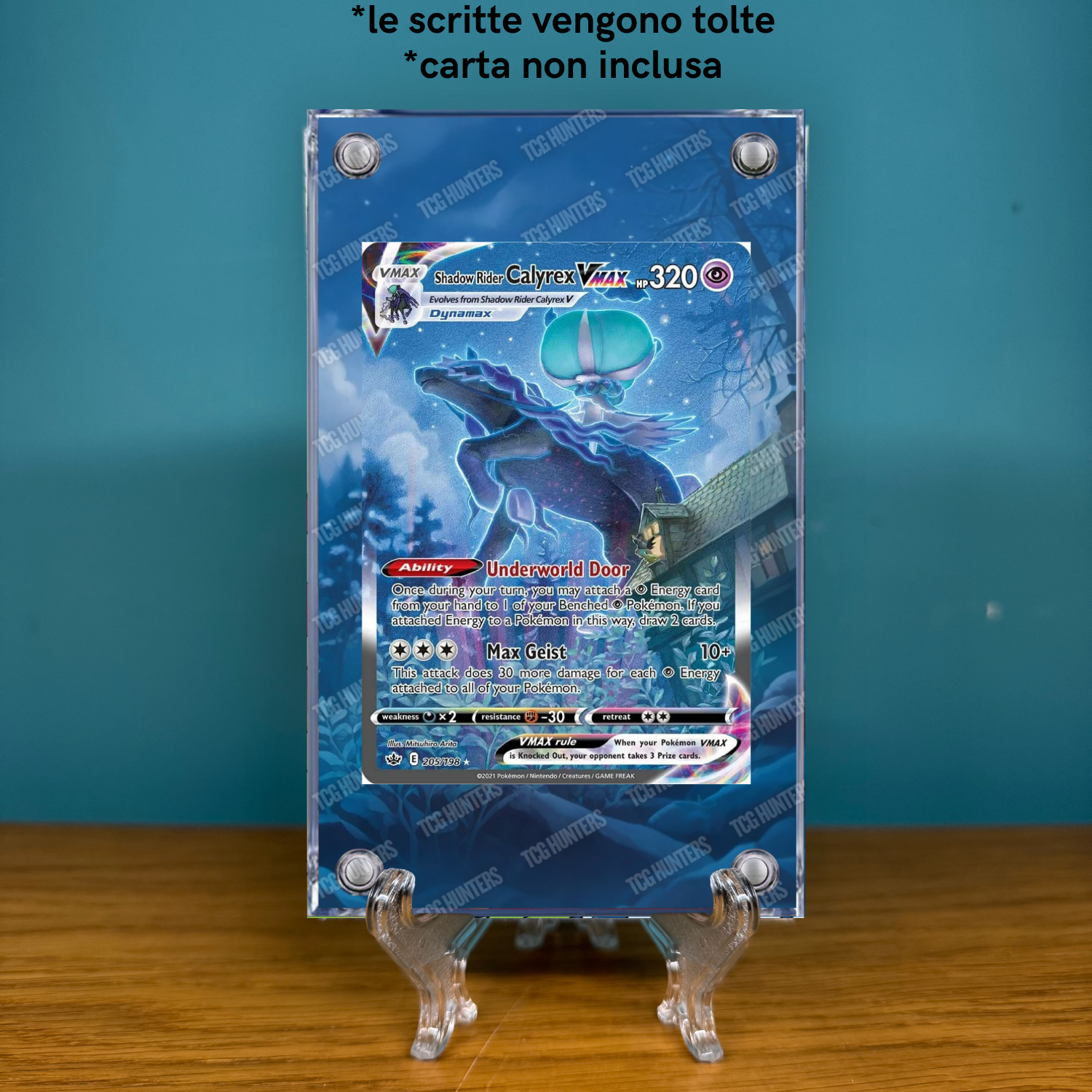 Pokémon Teca Magnetica Extended Art - Calyrex Spettrale VMAX CRE 205 | Display1