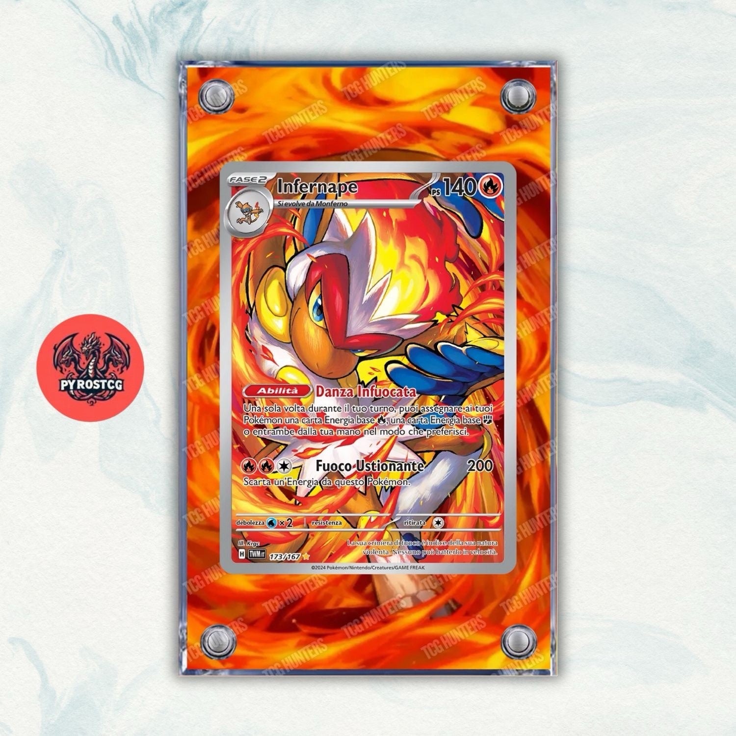 Pokémon Teca Magnetica Acrilico Extended Art - Infernape TWM 173/167 | Display2