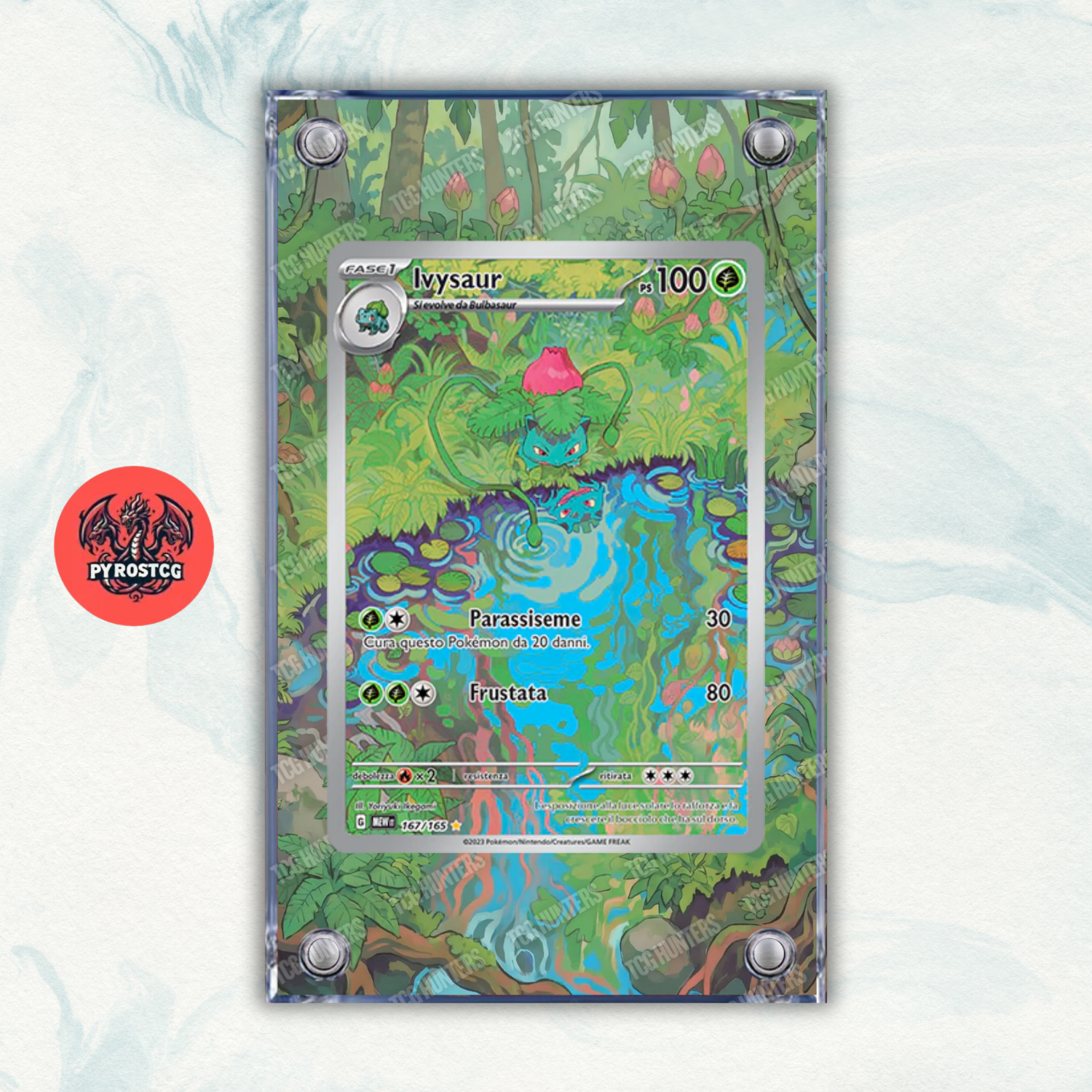 Pokémon x3 Teca Magnetica Extended Art - Bulbasaur Ivysaur Venusaur 151 MEW 2