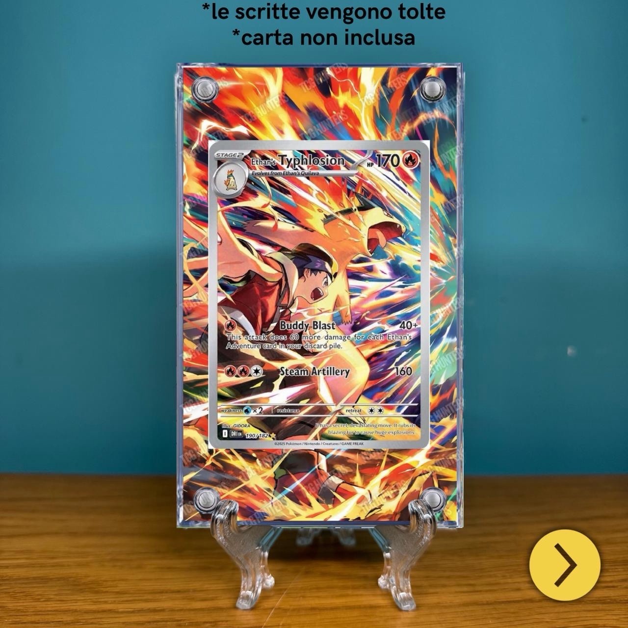 Pokémon Teca Magnetica Acrilico Extended Art - Typhlosion 190 | Display Case1