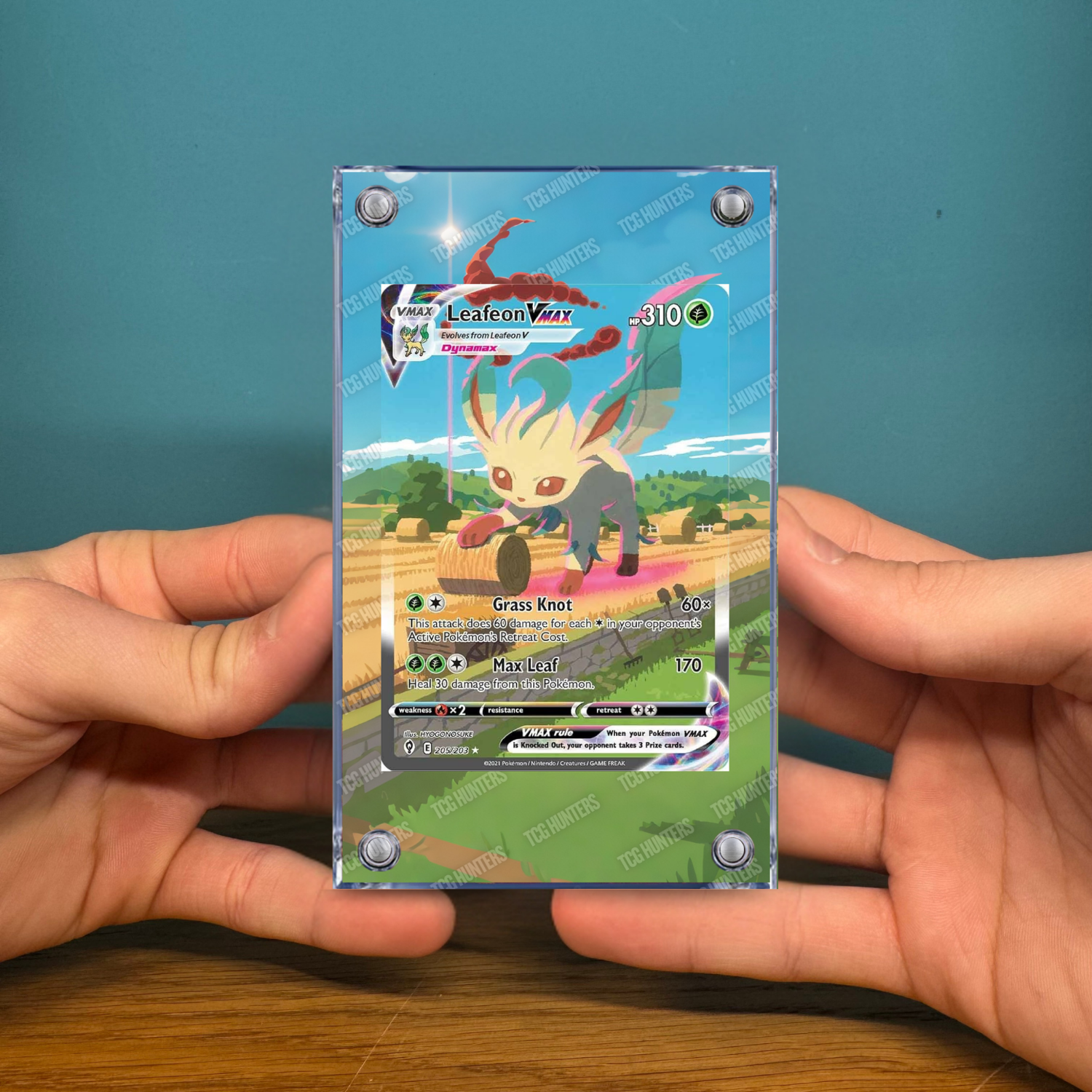 Pokémon Teca Magnetica Acrilico Extended Art - Leafeon EVS 205 | Display Case2