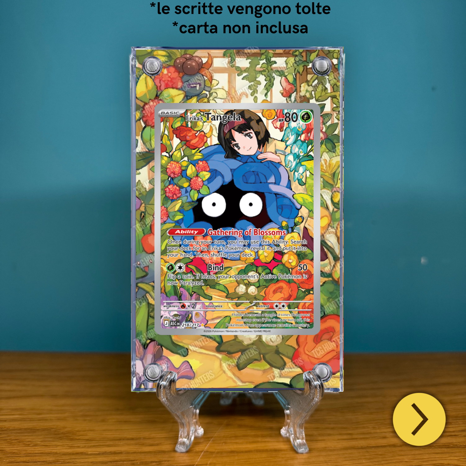 Pokémon Teca Magnetica Acrilico Extended Art - Tangela ASC 218 | Display Case1