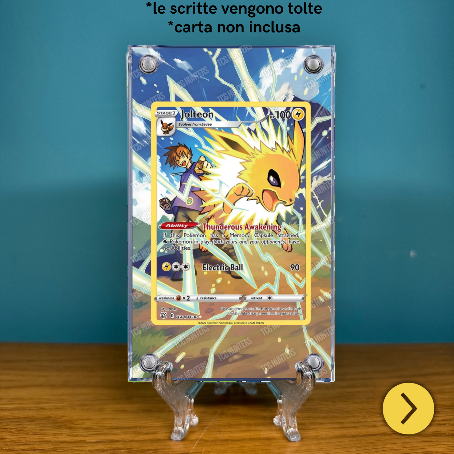 Pokémon Teca Magnetica Acrilico Extended Art - Jolteon (BRS TG04) | Display Case1