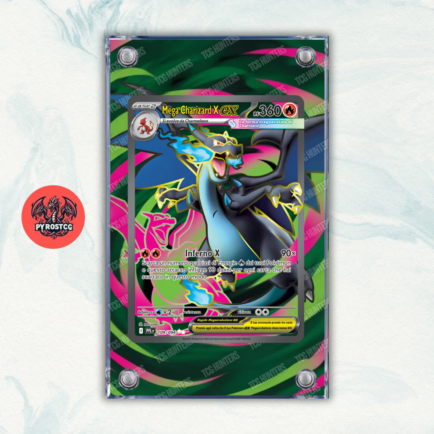 Pokémon Teca Magnetica Acrilico Extended Art - Charizard PFL 109 | Display Case5