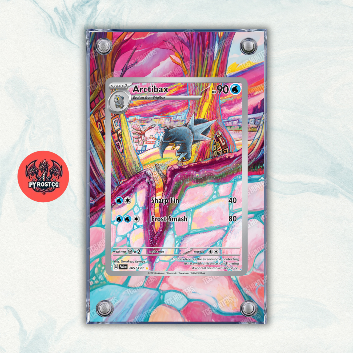 Pokémon Teca Magnetica Acrilico Extended Art - Arctibax (PAL 209) | Display Case0