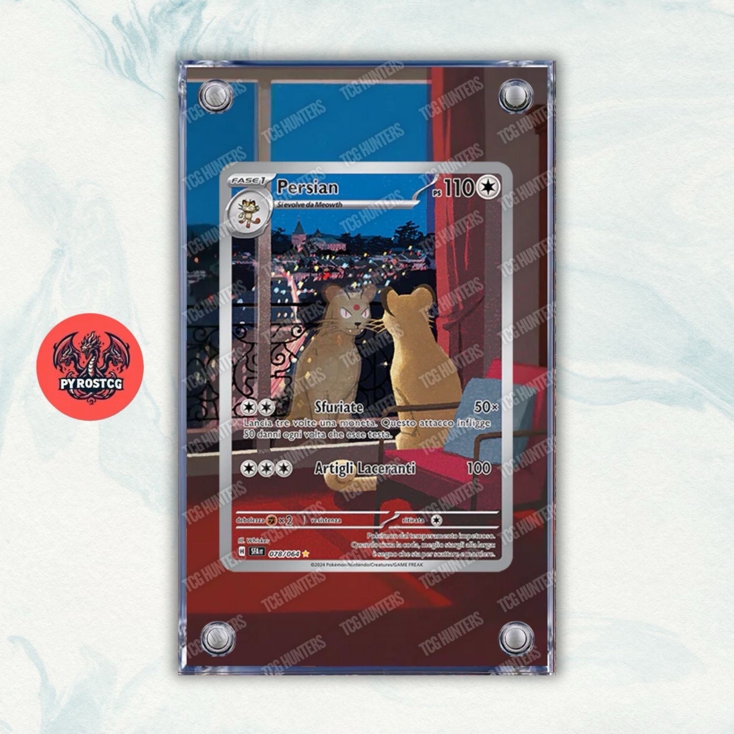 Pokémon Teca Magnetica Acrilico Extended Art - Persian SFA 078 | Display Case0