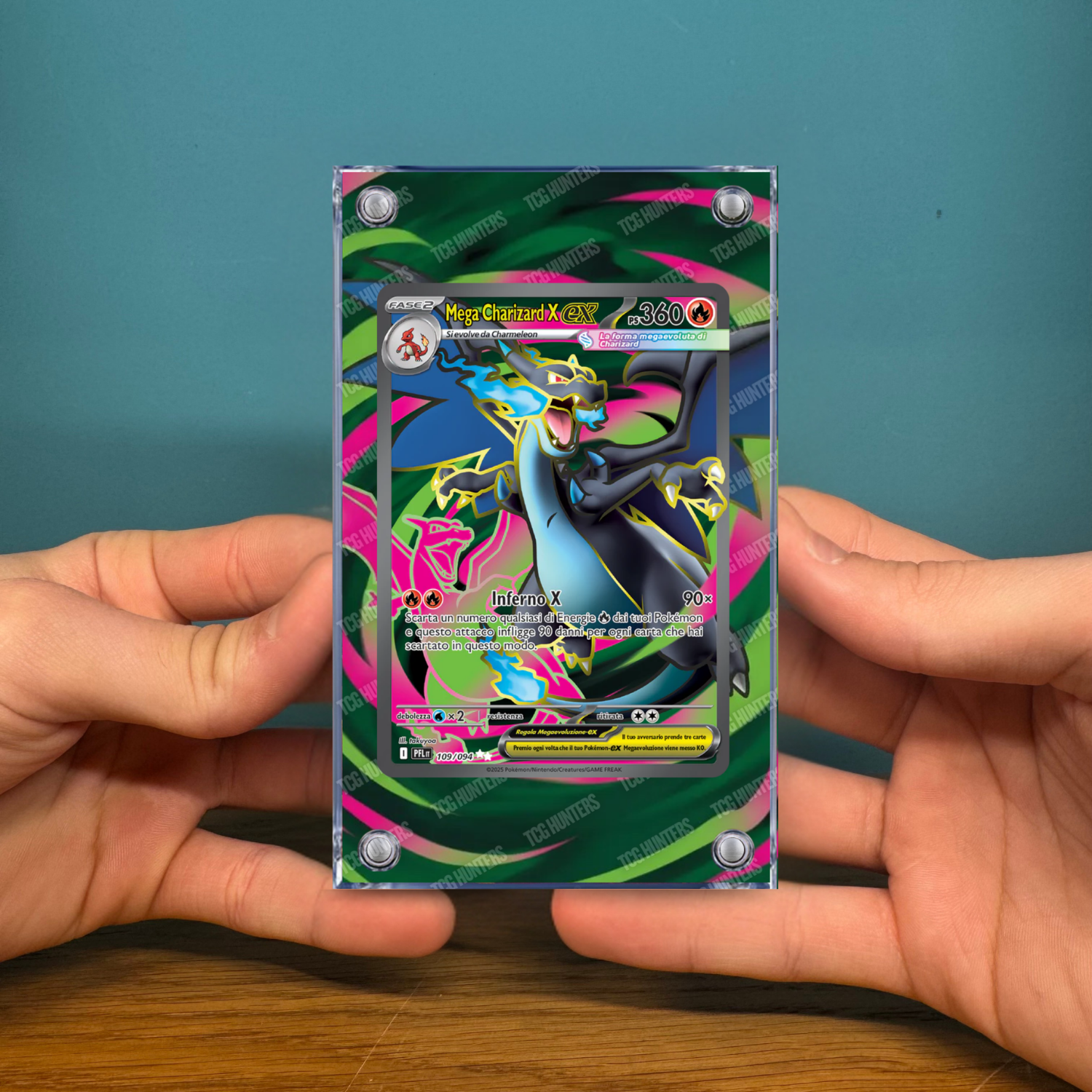 Pokémon Teca Magnetica Acrilico Extended Art - Charizard PFL 109 | Display Case7