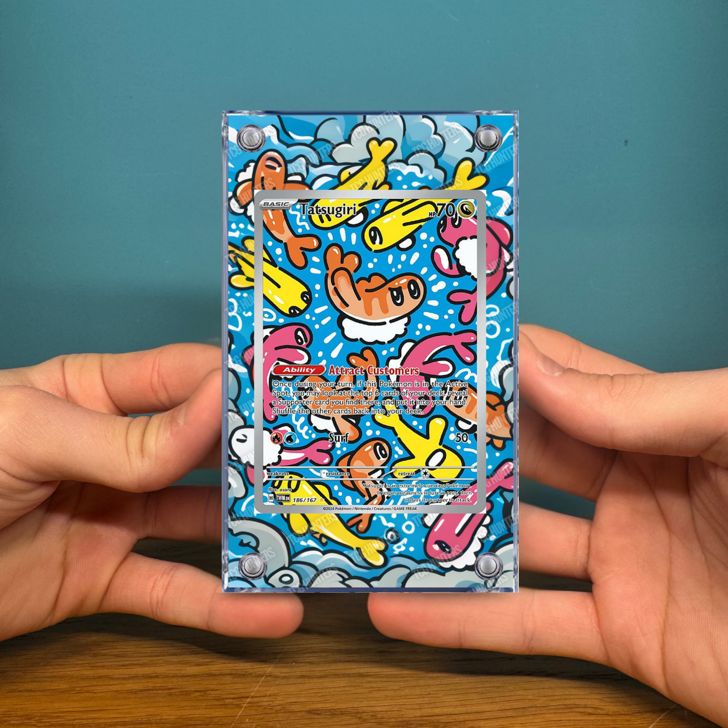 Pokémon Teca Magnetica Acrilico Extended Art - Tatsugiri TWM 186 | Display Case3