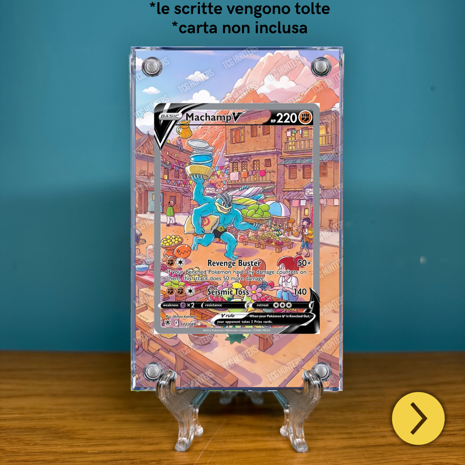 Pokémon Teca Magnetica Acrilico Extended Art - Machamp ASR 172 | Display Case1