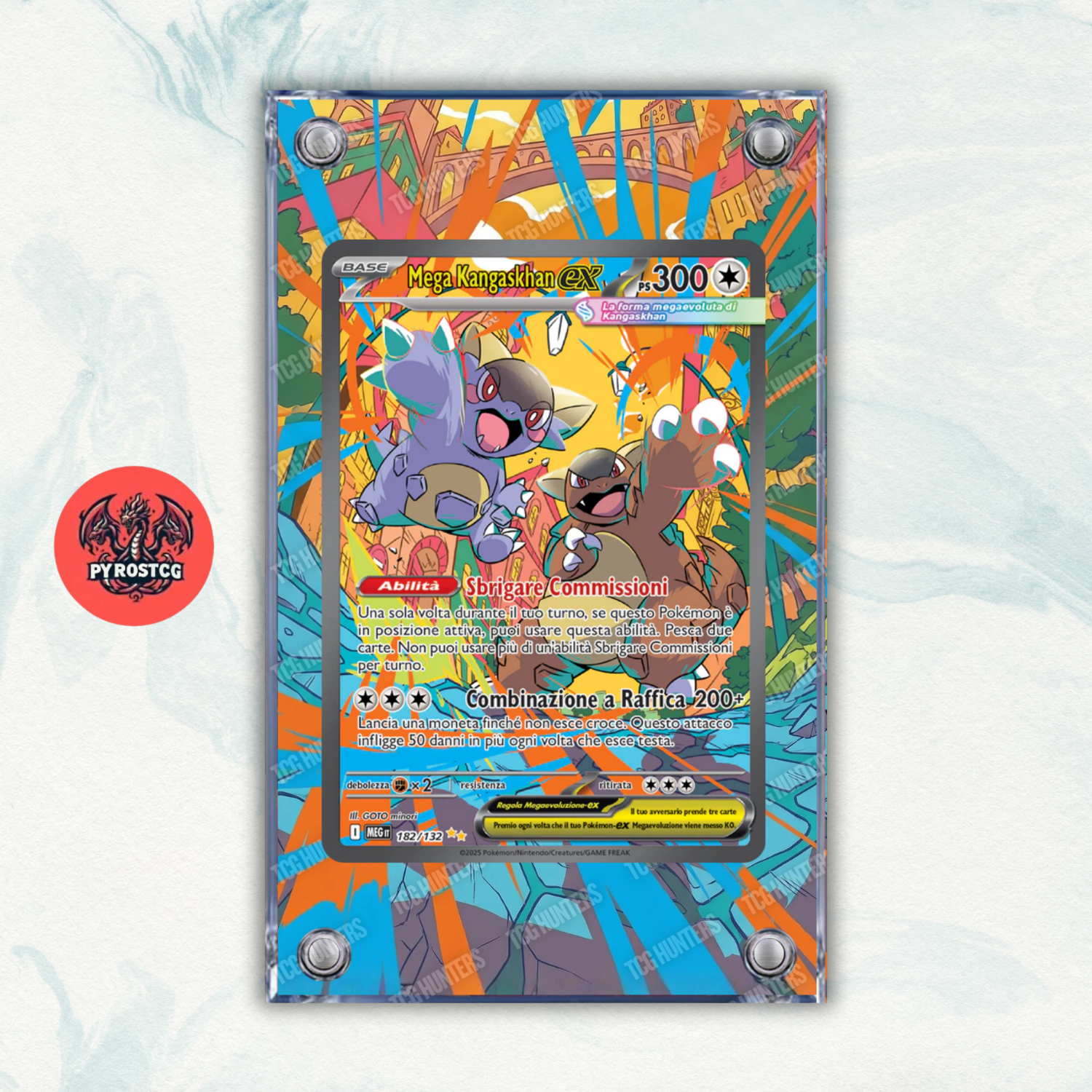 Pokémon Teca Magnetica Acrilico Extended Art - Kangaskhan MEG 182 | Display Case0