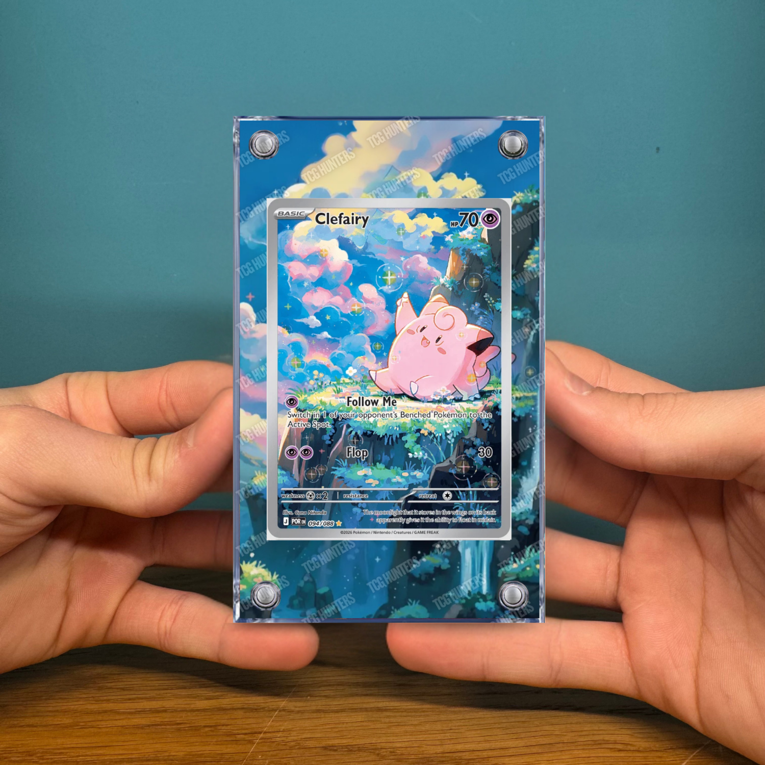 Pokémon Teca Magnetica Acrilico Extended Art - Clefairy (POR 094) | Display Case2