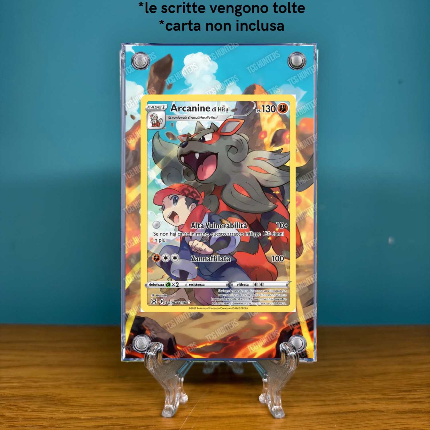Pokémon Teca Magnetica Acrilico Extended Art - Arcanine LOR TG08 | Display Case1