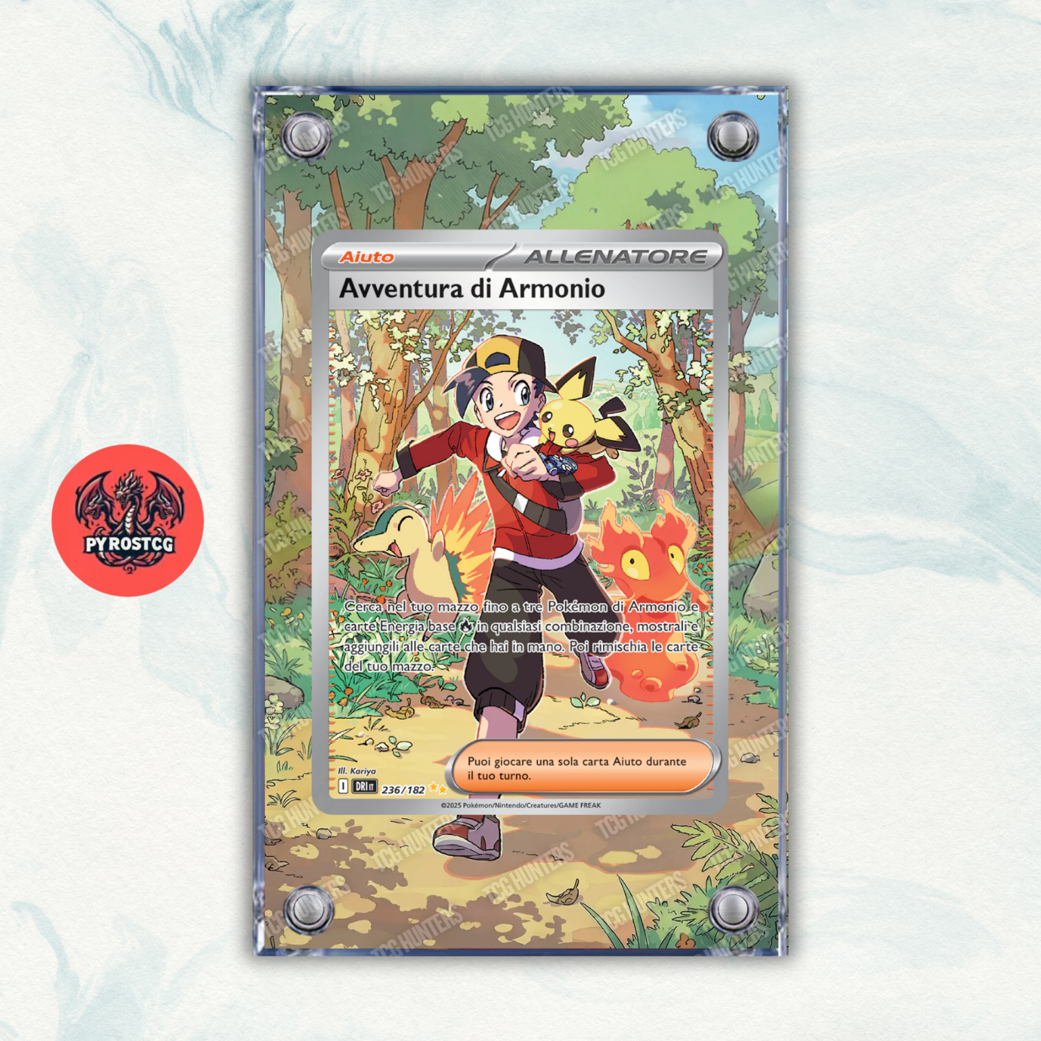 Pokémon Teca Magnetica Extended Art - Avventura di Armonio DRI 236 Display Case0