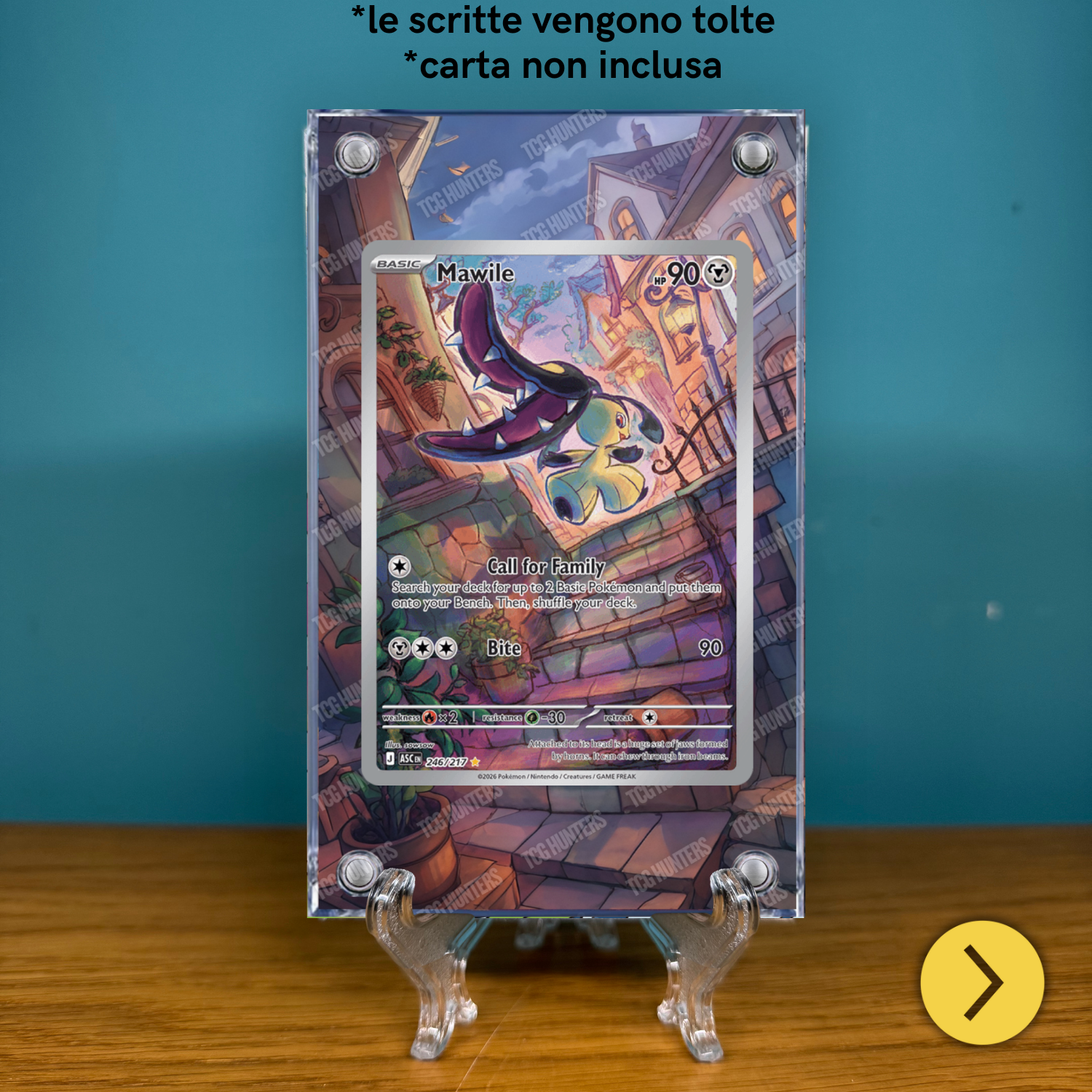 Pokémon Teca Magnetica Acrilico Extended Art - Mawile (ASC 246) | Display Case1