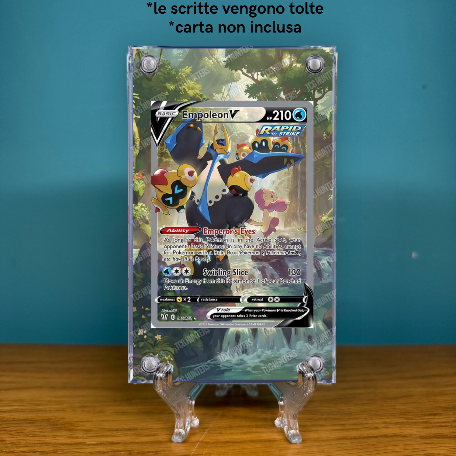 Pokémon Teca Magnetica Acrilico Extended Art - Empoleon V BST 146 | Display Case1