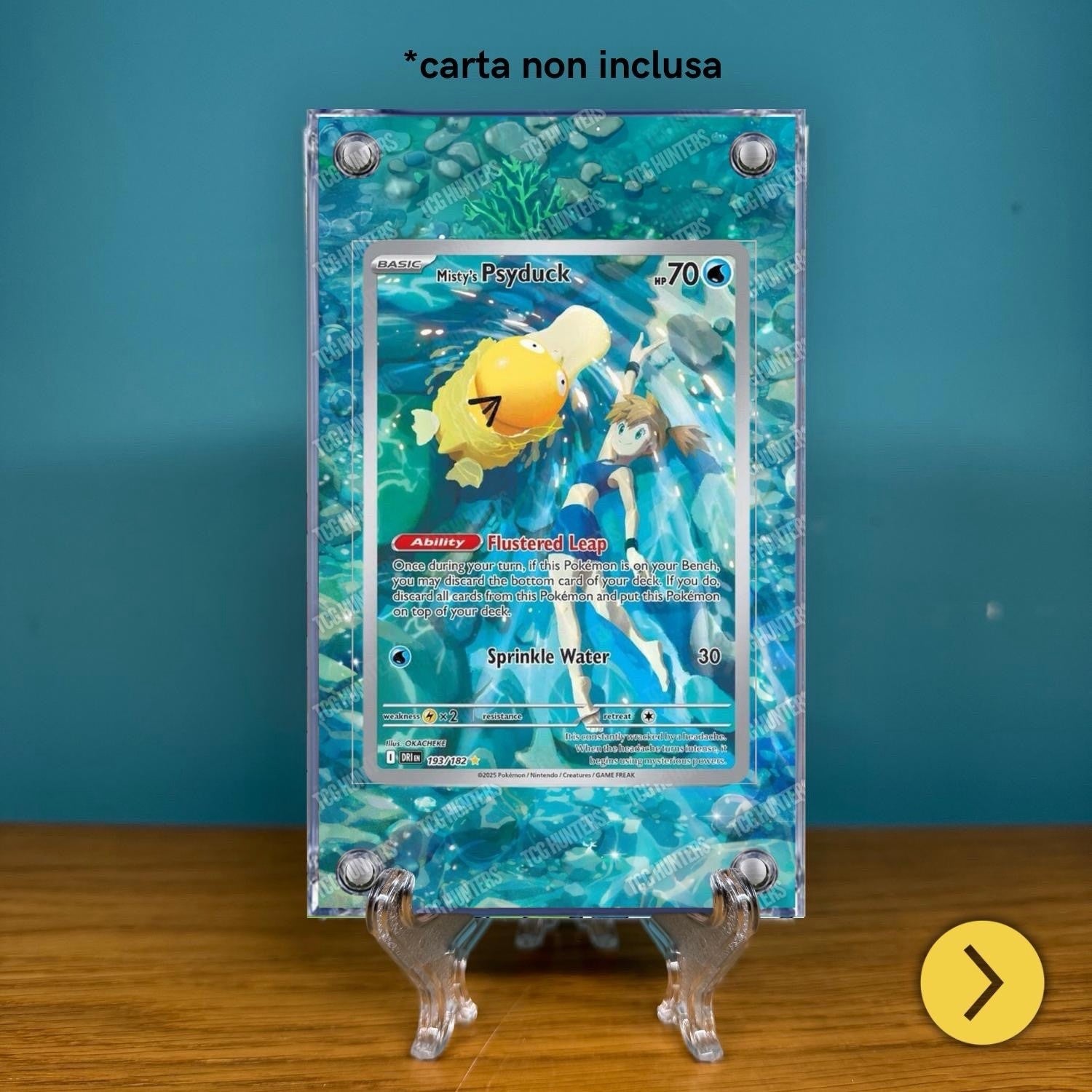 Pokémon Teca Magnetica Acrilico Extended Art Psyduck DRI 193 | Display Case1
