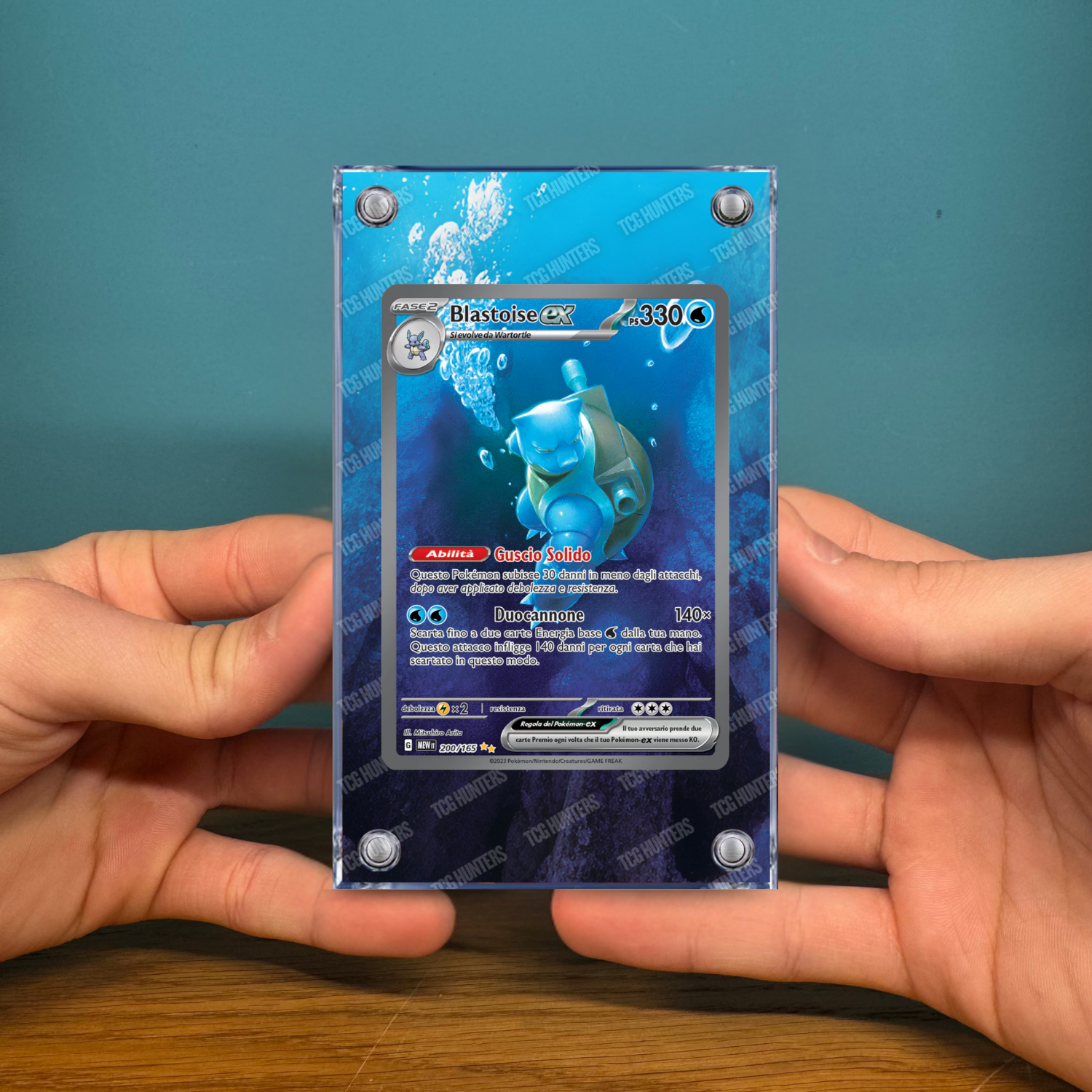 Pokémon Teca Magnetica Acrilico Extended Art - Blastoise MEW 200 | Display Case2