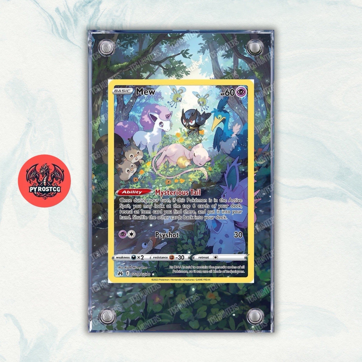 Pokémon Teca Magnetica Acrilico Extended Art - Mew CRZ GG10 | Display Case0