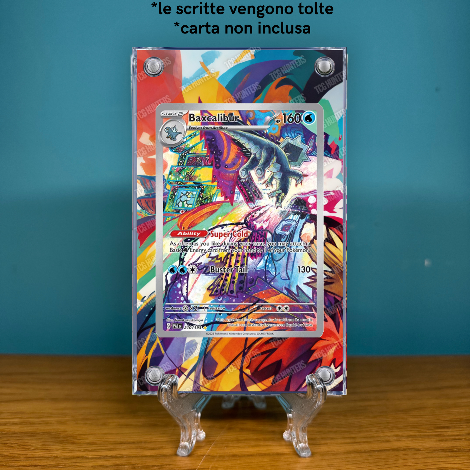 Pokémon Teca Magnetica Acrilico Extended Art - Baxcalibur PAL 210 | Display Case1