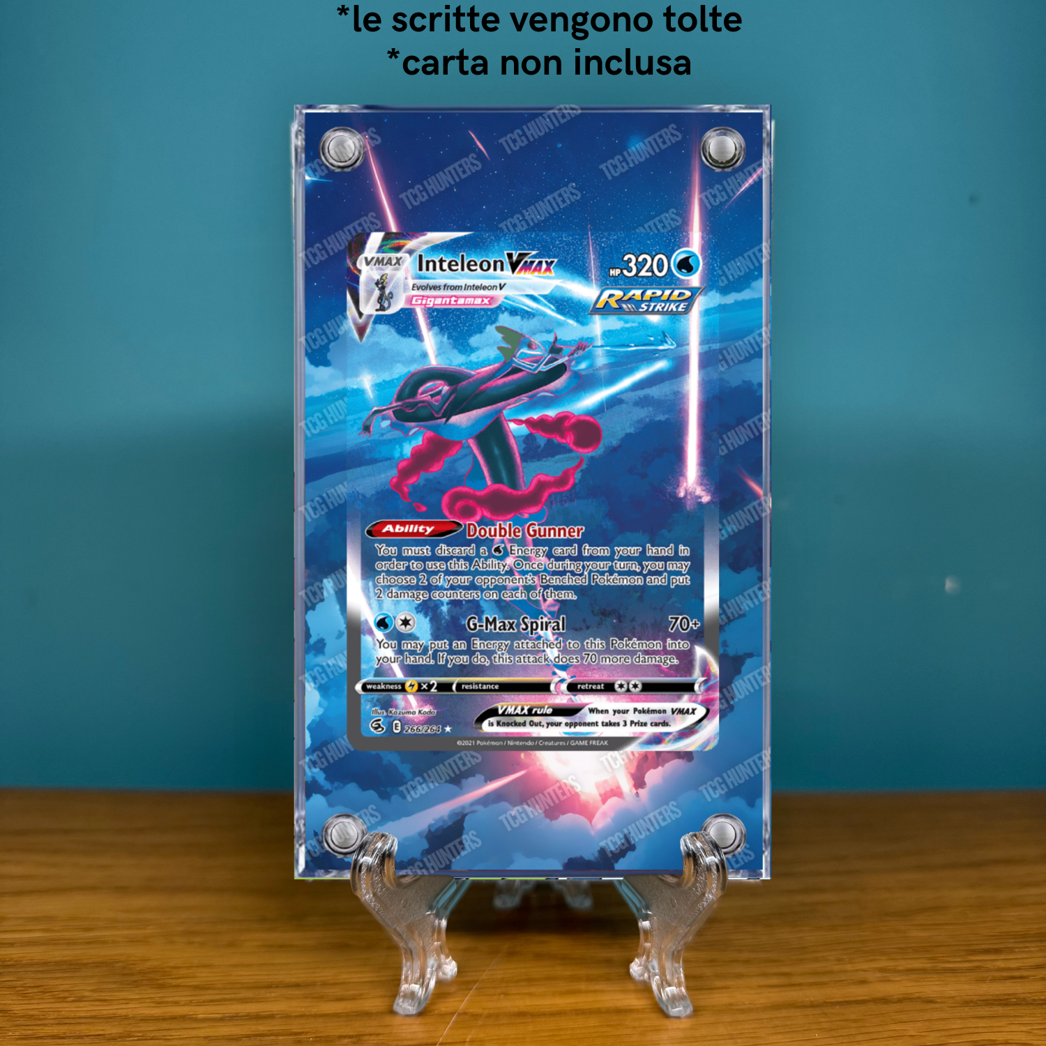 Pokémon Teca Magnetica Acrilico Extended Art - Inteleon FST 266 | Display Case1
