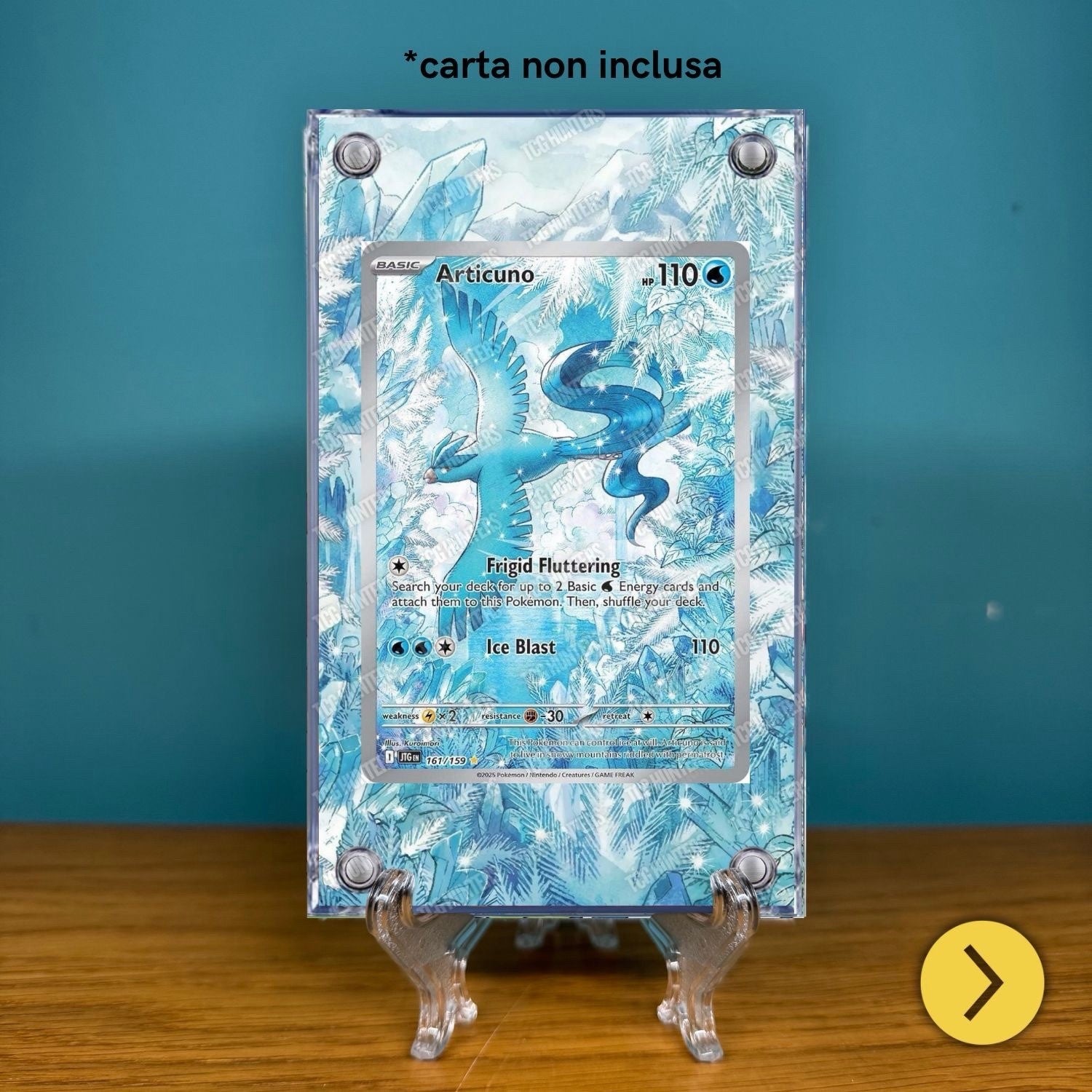 Pokémon Teca Magnetica Acrilico Extended Art - Articuno JTG 161 | Display Case1